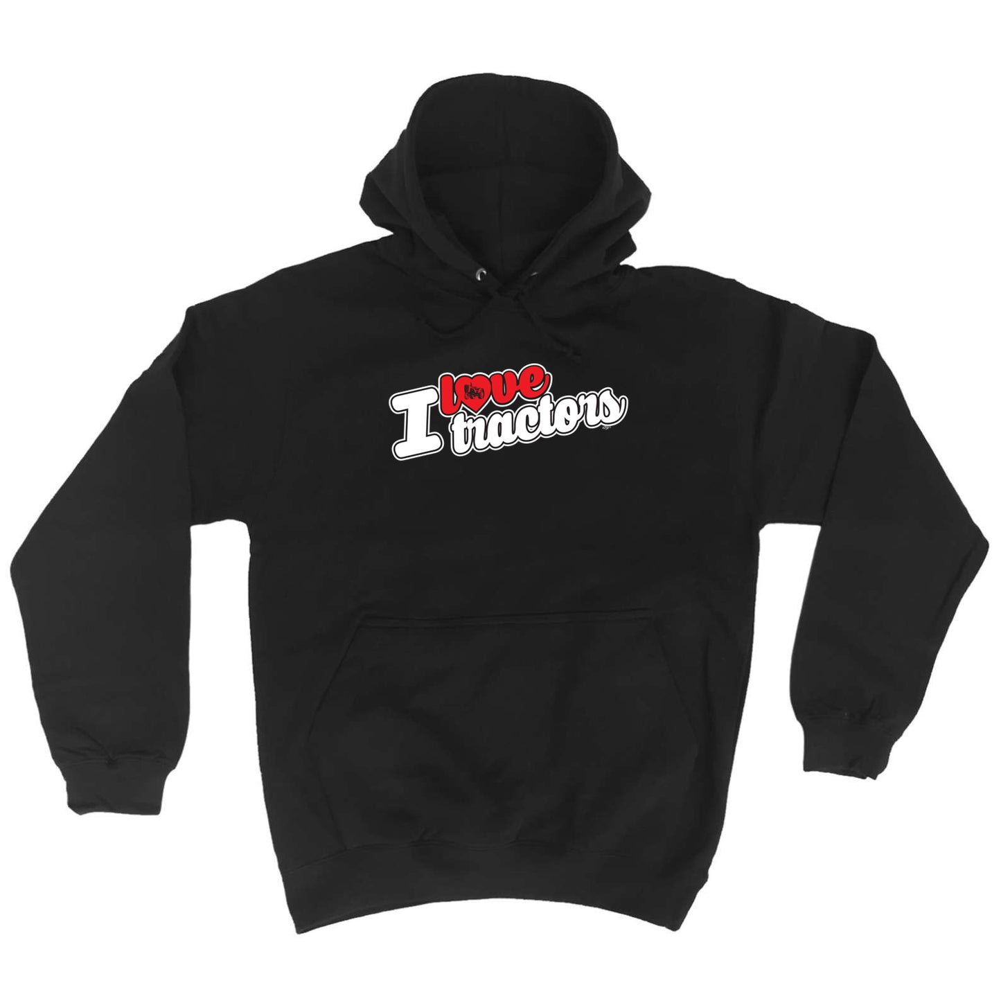 Love Tractors Stencil - Funny Hoodies Hoodie