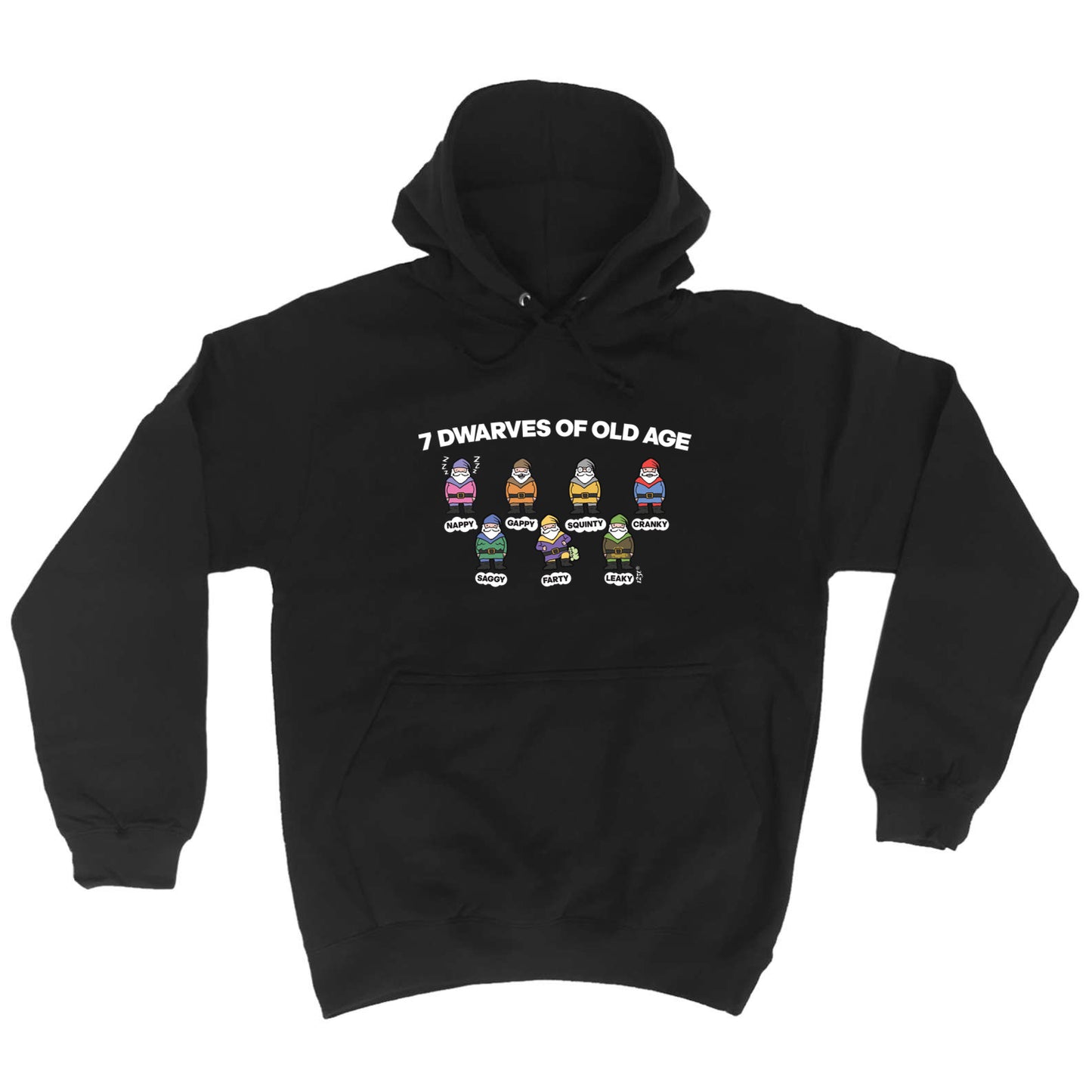 7 Dwarves Of Old Age - Funny Hoodies Hoodie