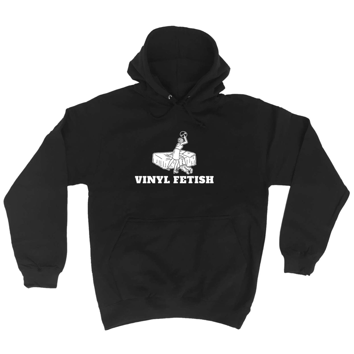 Vinyl Fetish Dj Record Music - Funny Hoodies Hoodie