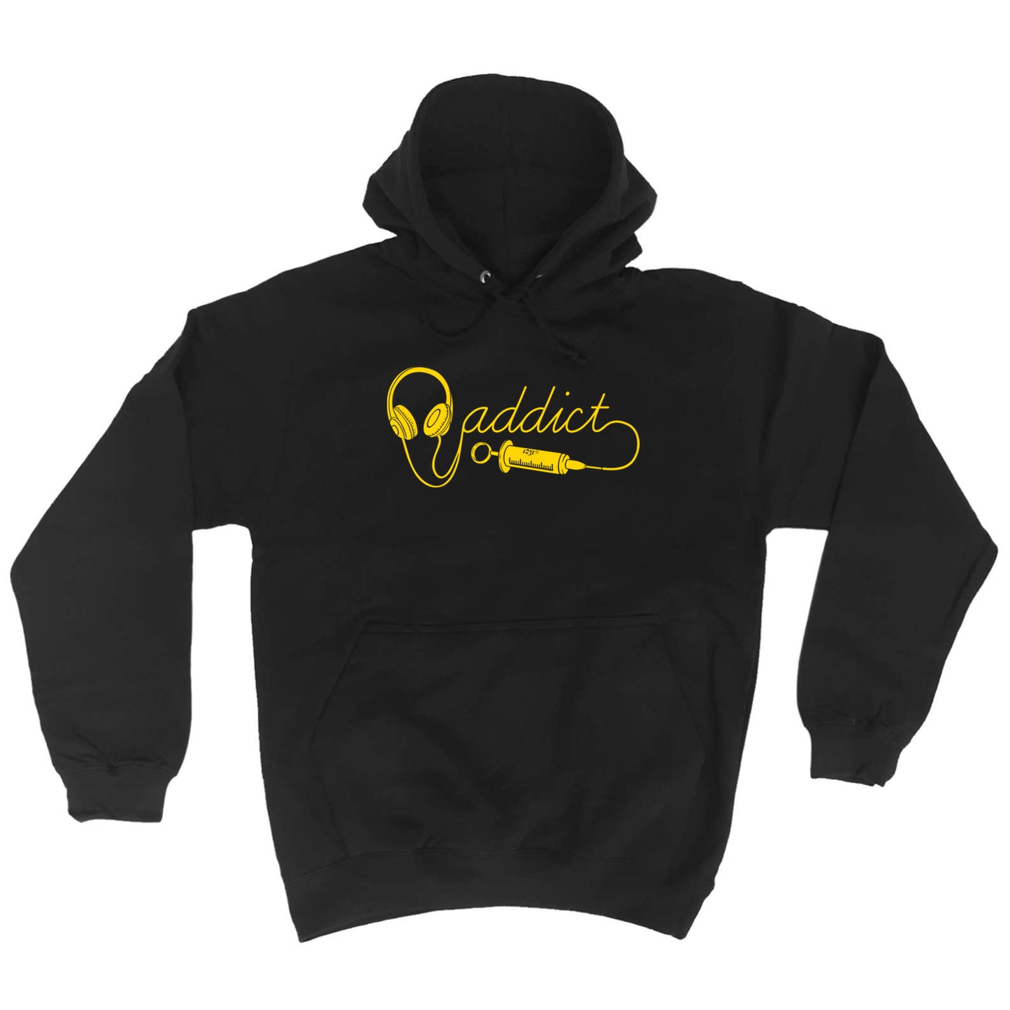 Dj Addict Headphone Head Phones Music - Funny Hoodies Hoodie