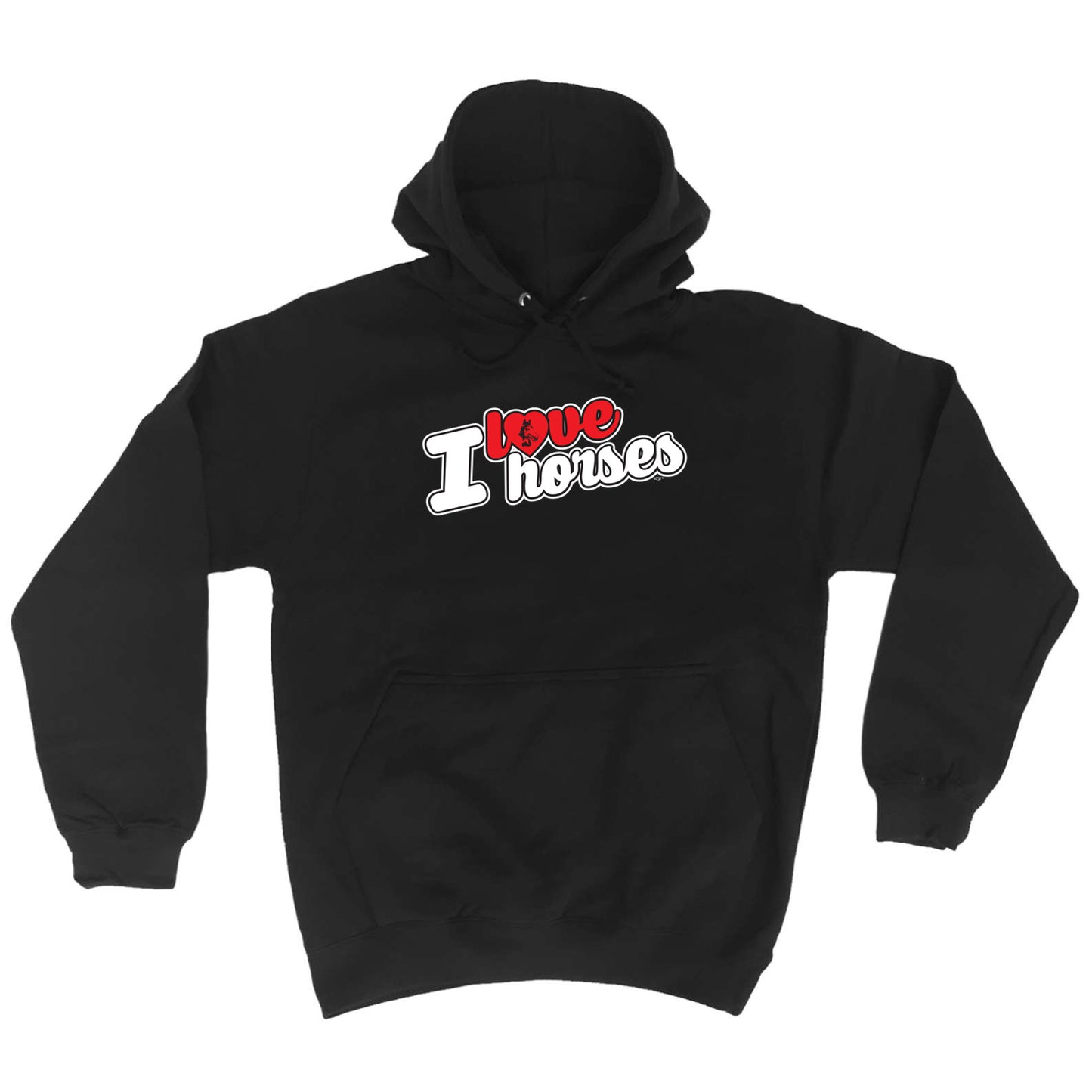 Love Horses Stencil - Funny Hoodies Hoodie