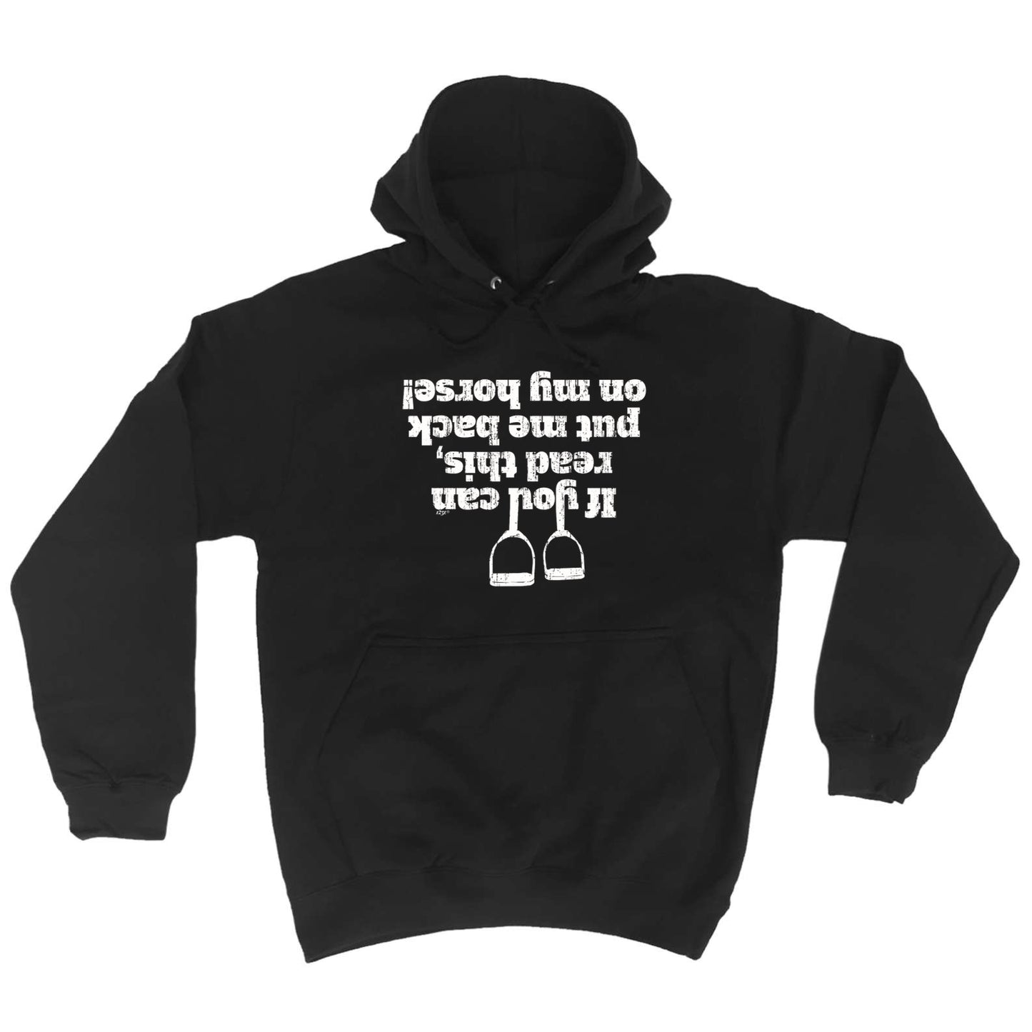 Horse If You Can Read This Put Me Back On My - Funny Hoodies Hoodie