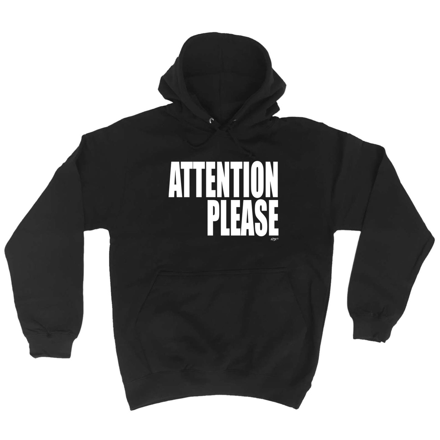 Attention Please White - Funny Hoodies Hoodie