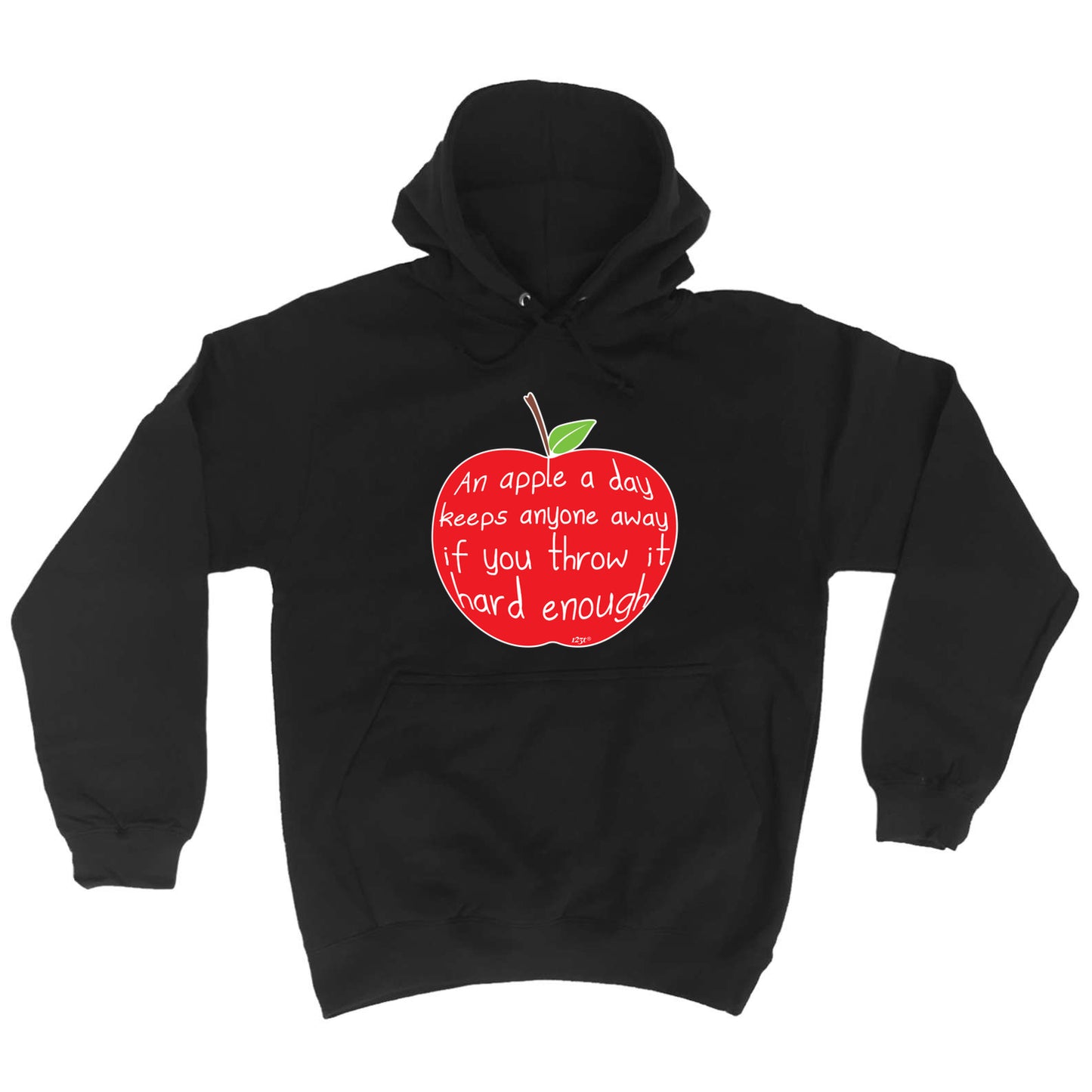 An Apple A Day Keeps Anyone Away - Funny Hoodies Hoodie