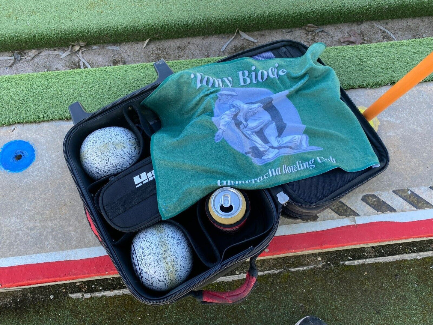 Lawn Bowls Towel Polishing Bowl Dry Towels Soft Personalised Cloth Birthday Gift