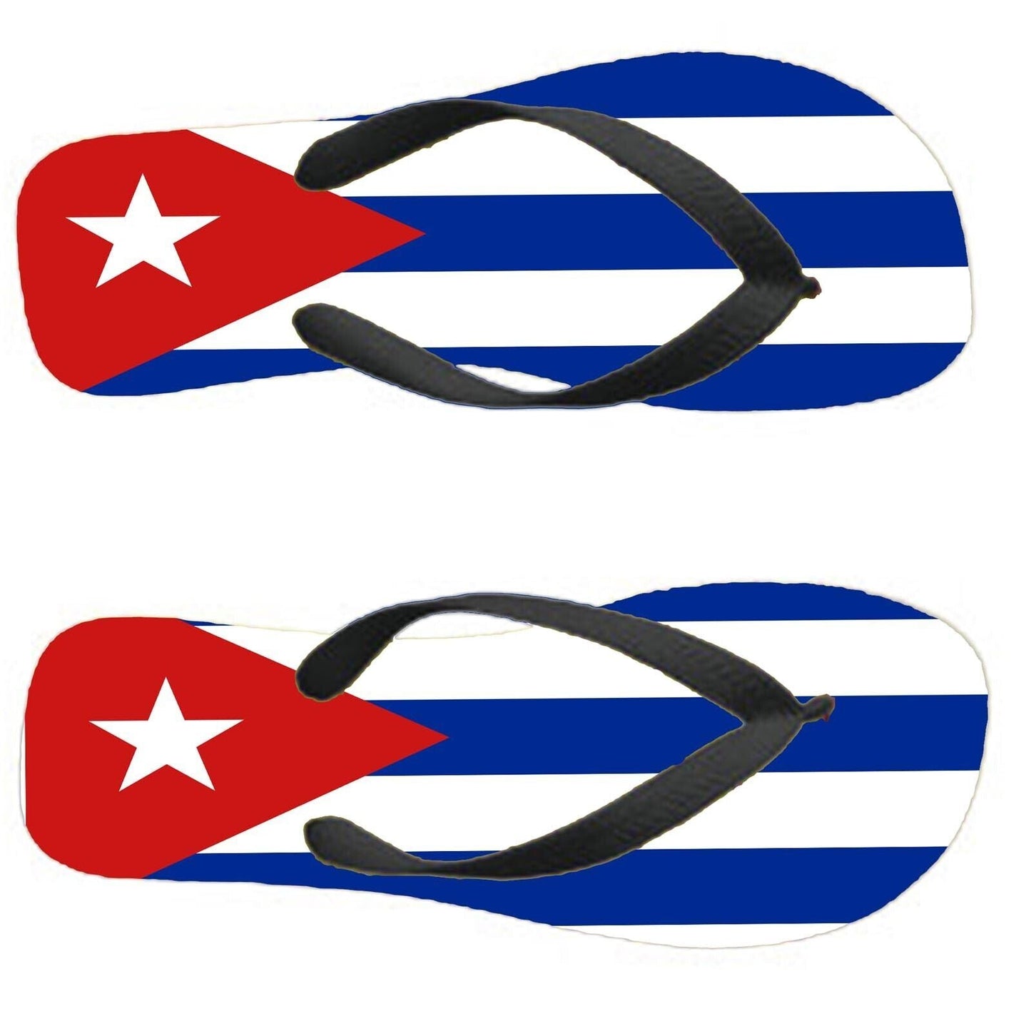 Cuba Flip Flops Thongs Country Flag Nationality Supporter Flags Sandals