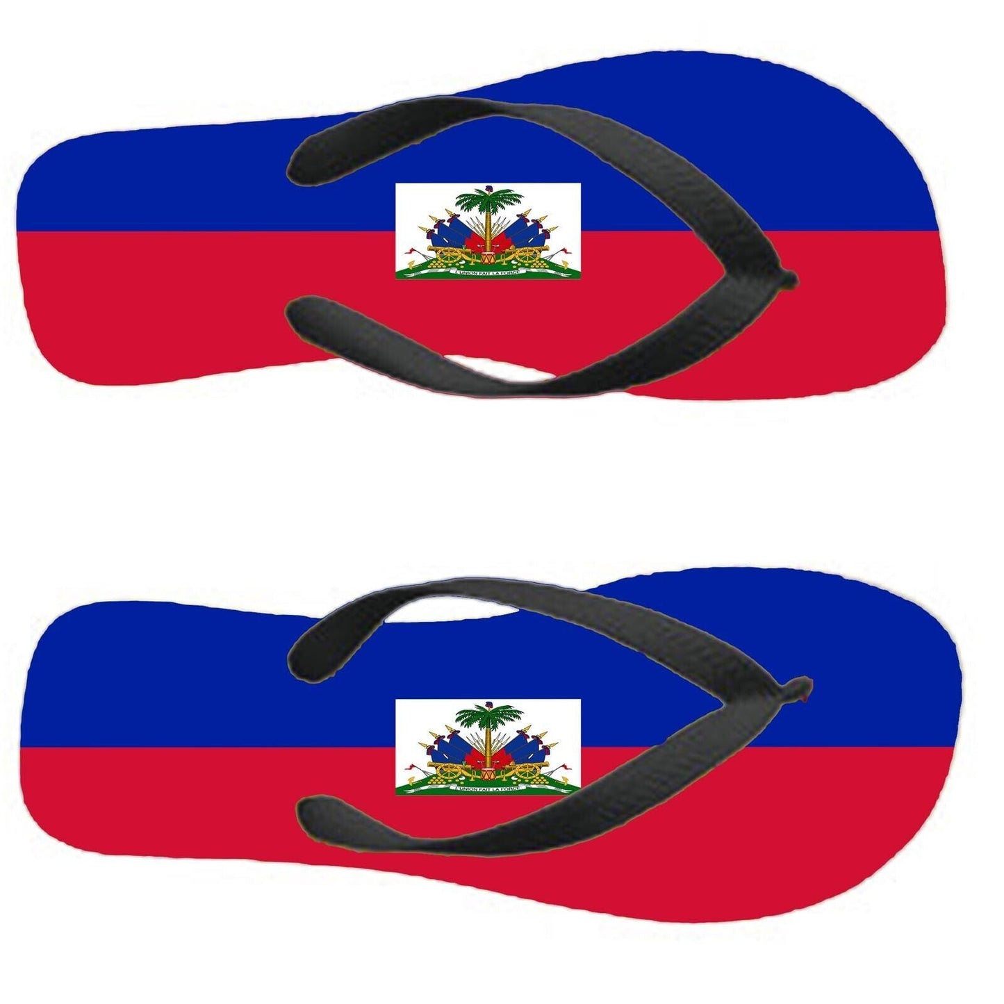 Haiti Flip Flops Thongs Country Flag Nationality Supporter Flags Sandals