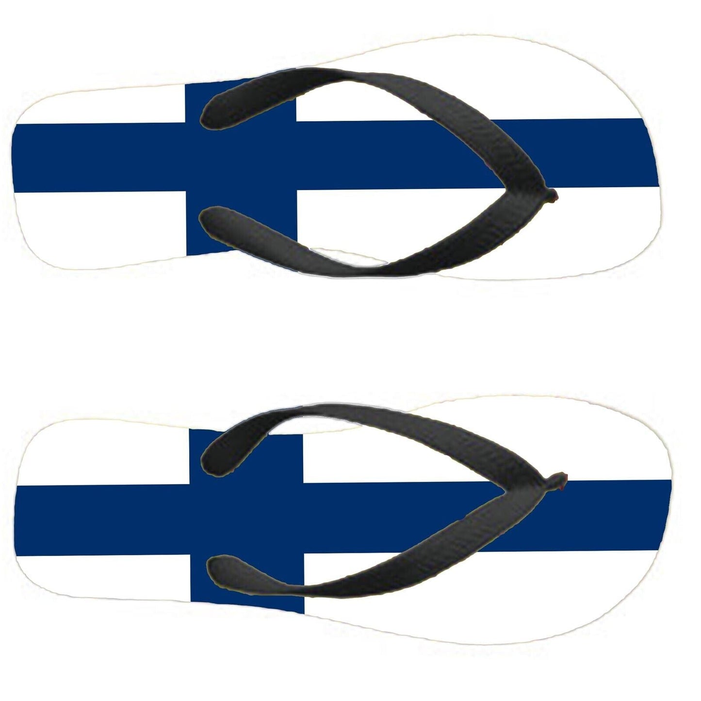 Finland Flip Flops Thongs Country Flag Nationality Supporter Flags Sandals
