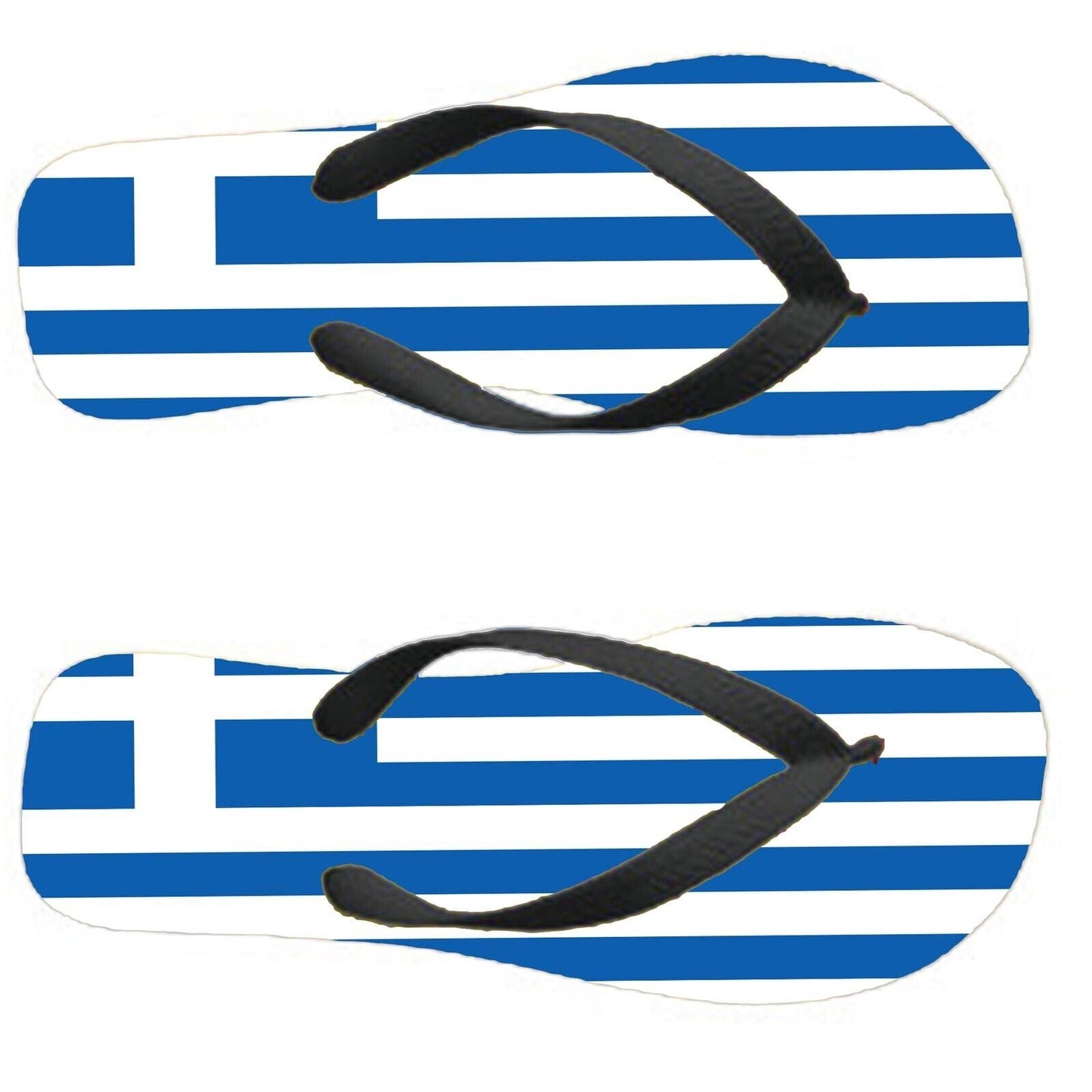 Greece Flip Flops Thongs Country Flag Nationality Supporter Flags Sandals