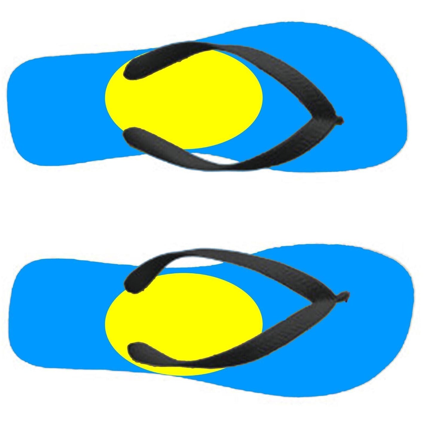Palau Flip Flops Thongs Country Flag Nationality Supporter Flags Sandals