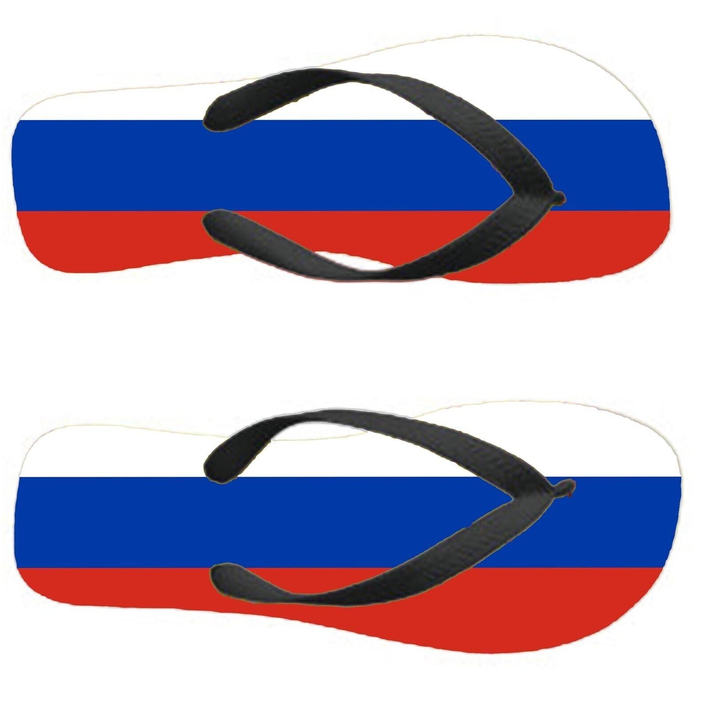 Russia Flip Flops Thongs Country Flag Nationality Supporter Flags Sandals