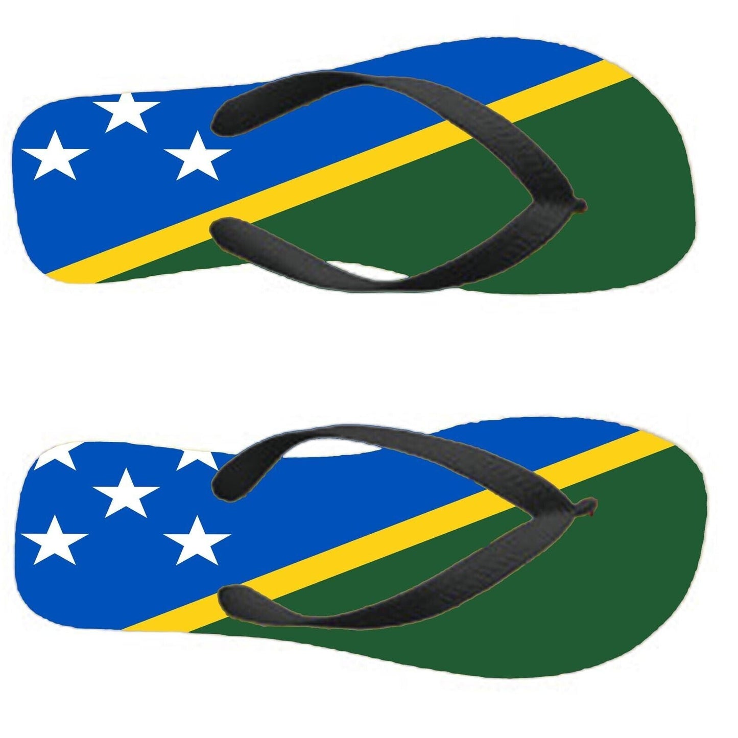Solomon Islands Flip Flops Thongs Country Flag Nationality Flags Sandals