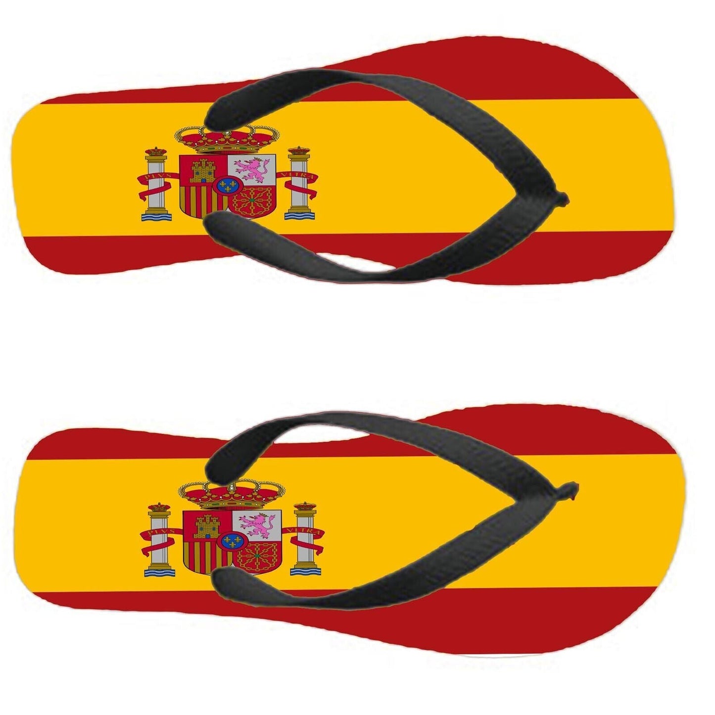 Spain Bandera de Espana Flip Flops Thongs Country Flag Nationality Flags Sandals
