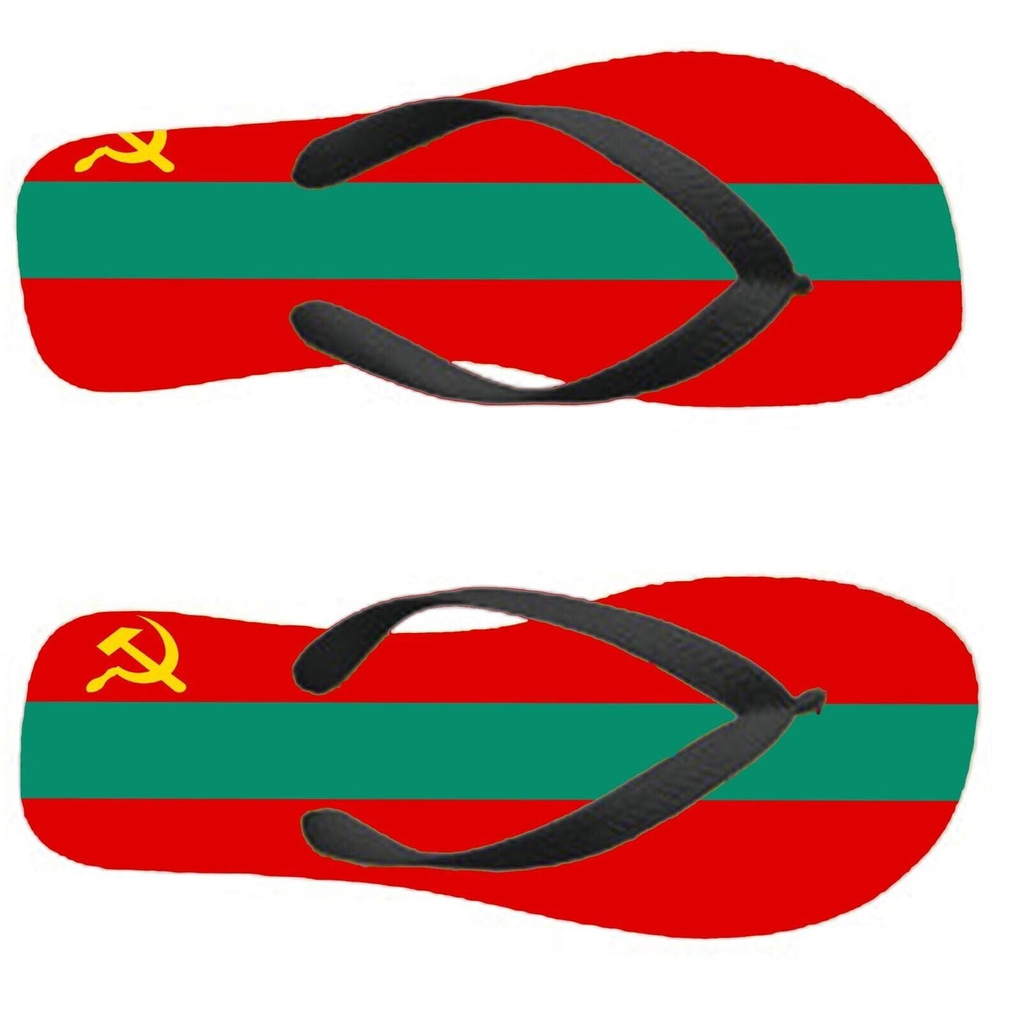 Transnistria (state) Flip Flops Thongs Country Flag Nationality Flags Sandals