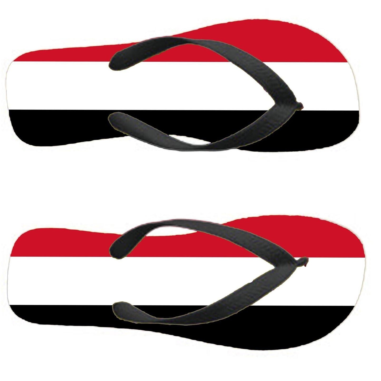 Yemen Flip Flops Thongs Country Flag Nationality Supporter Flags Sandals