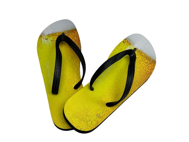 Beer Thongs Flip Flops Funny Summer Shoes Footwear Large Bitter Thong Sandals