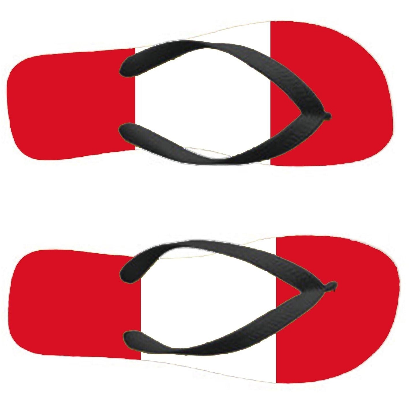 Peru Flip Flops Thongs Country Flag Nationality Supporter Flags Sandals