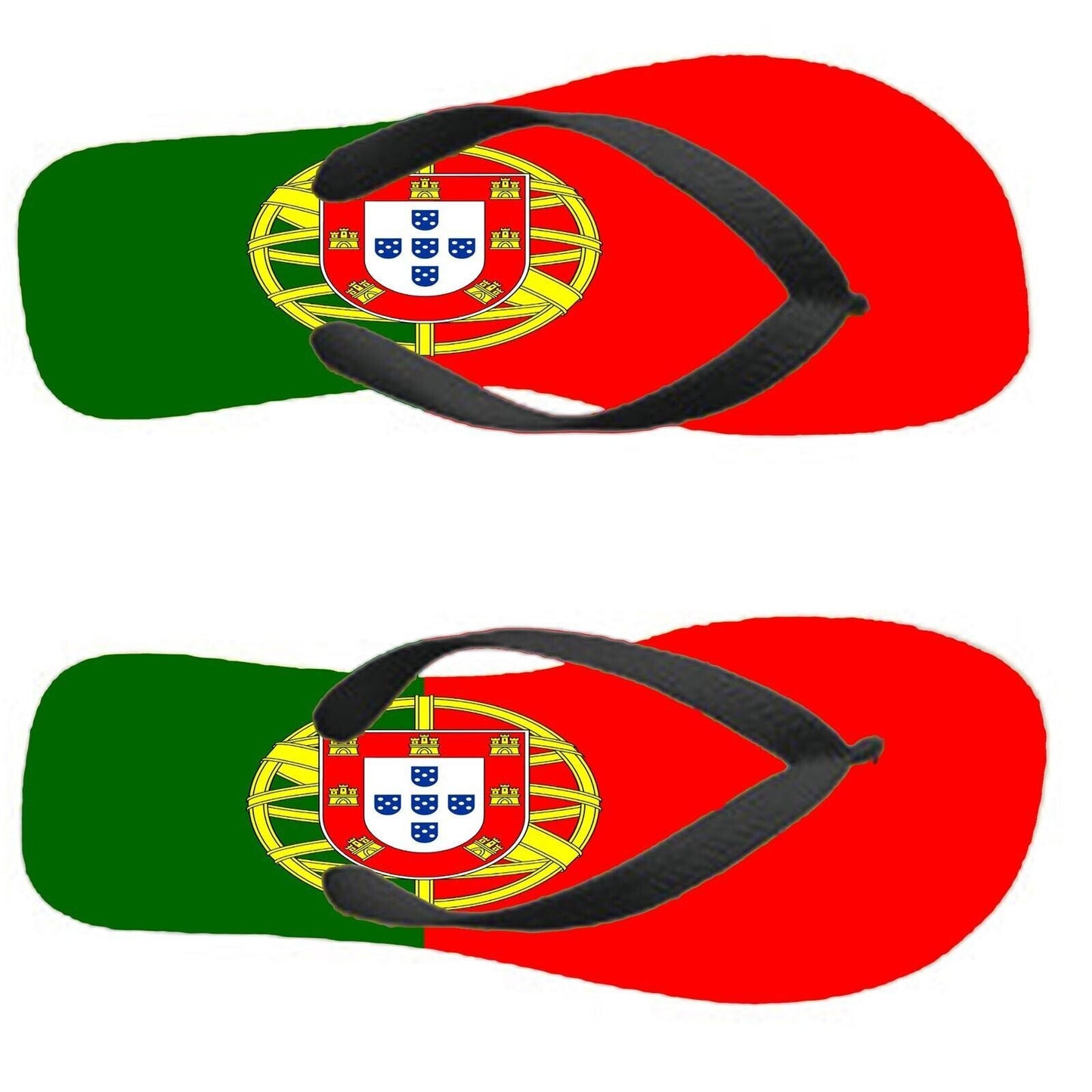 Portugal Flip Flops Thongs Country Flag Nationality Supporter Flags Sandals