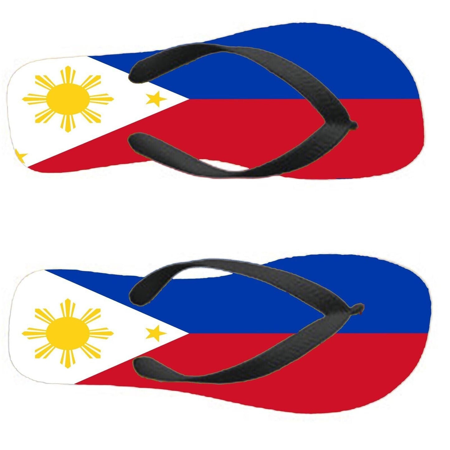 Philippines Flip Flops Thongs Country Flag Nationality Supporter Flags Sandals