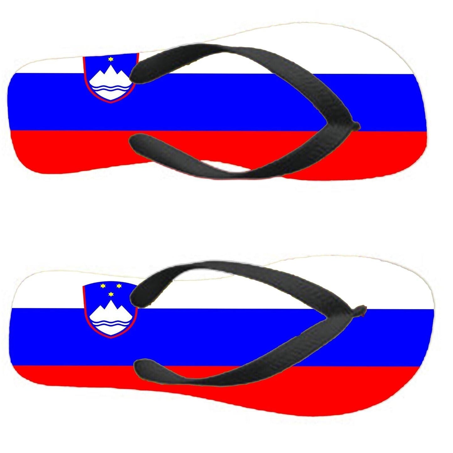 Slovenia Flip Flops Thongs Country Flag Nationality Supporter Flags Sandals