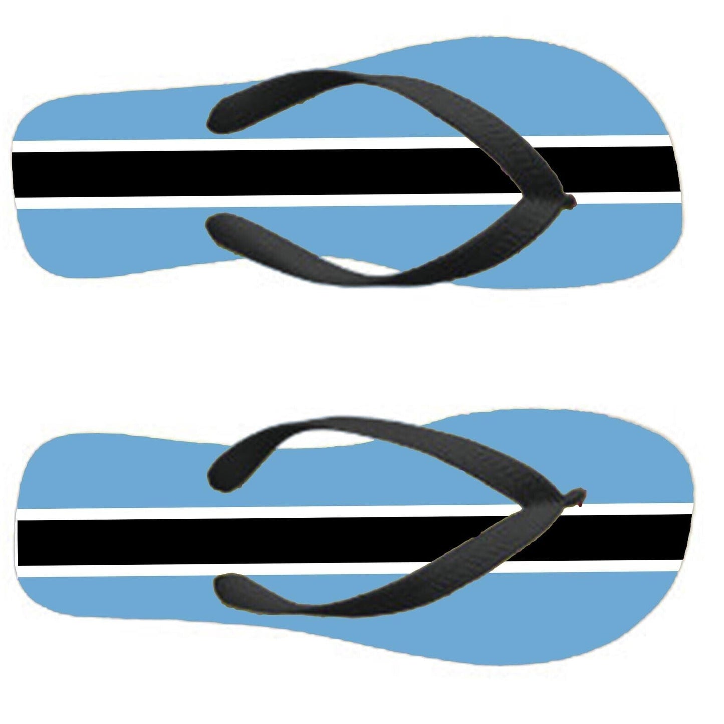Botswana Flip Flops Thongs Country Flag Nationality Supporter Flags Sandals