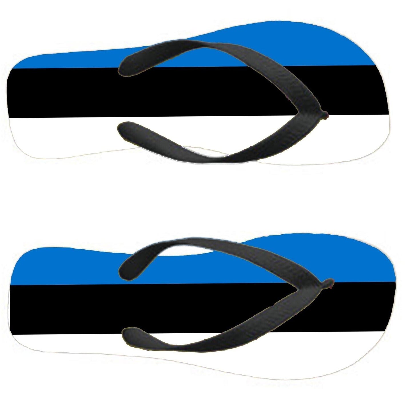 Estonia Flip Flops Thongs Country Flag Nationality Supporter Flags Sandals