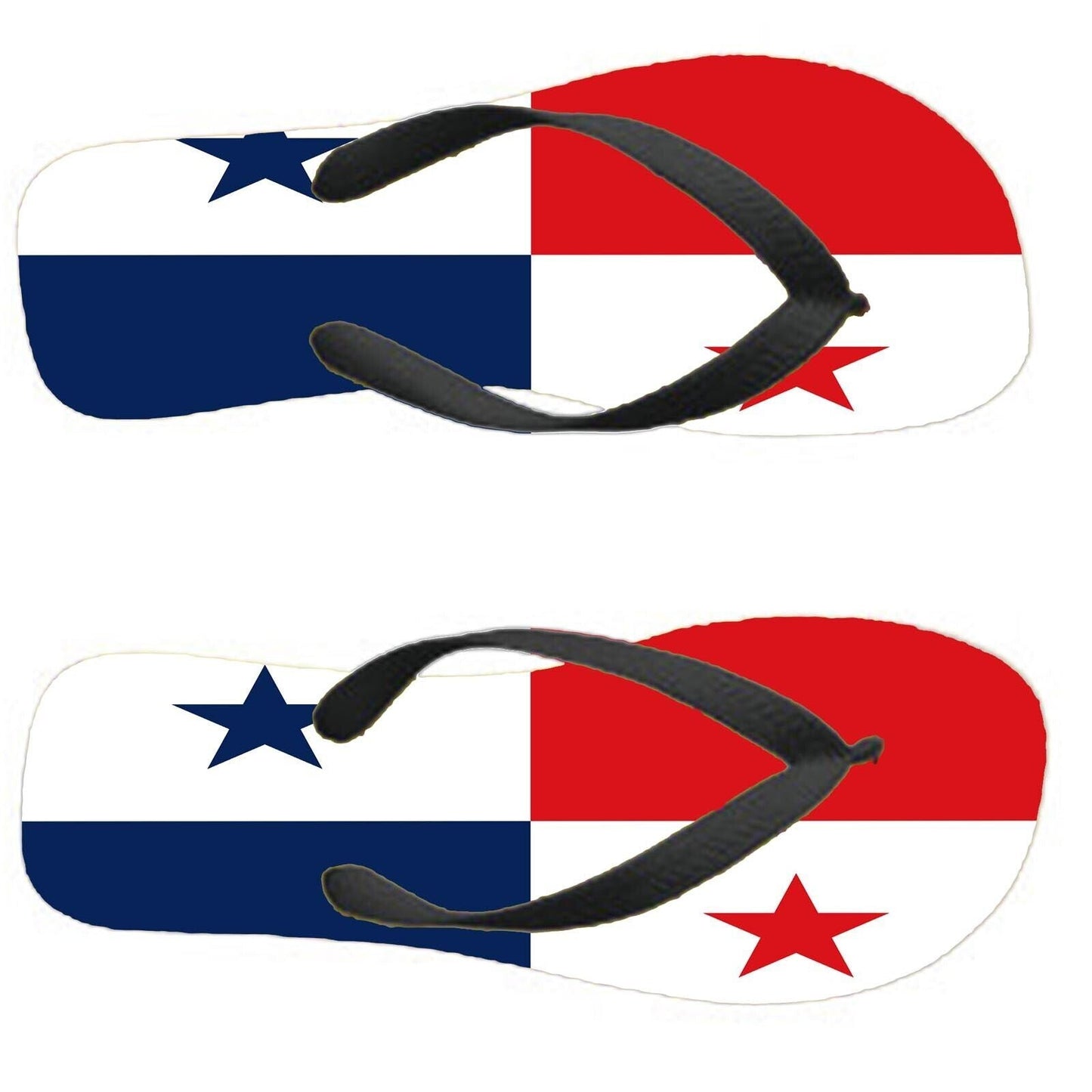 Panama Flip Flops Thongs Country Flag Nationality Supporter Flags Sandals
