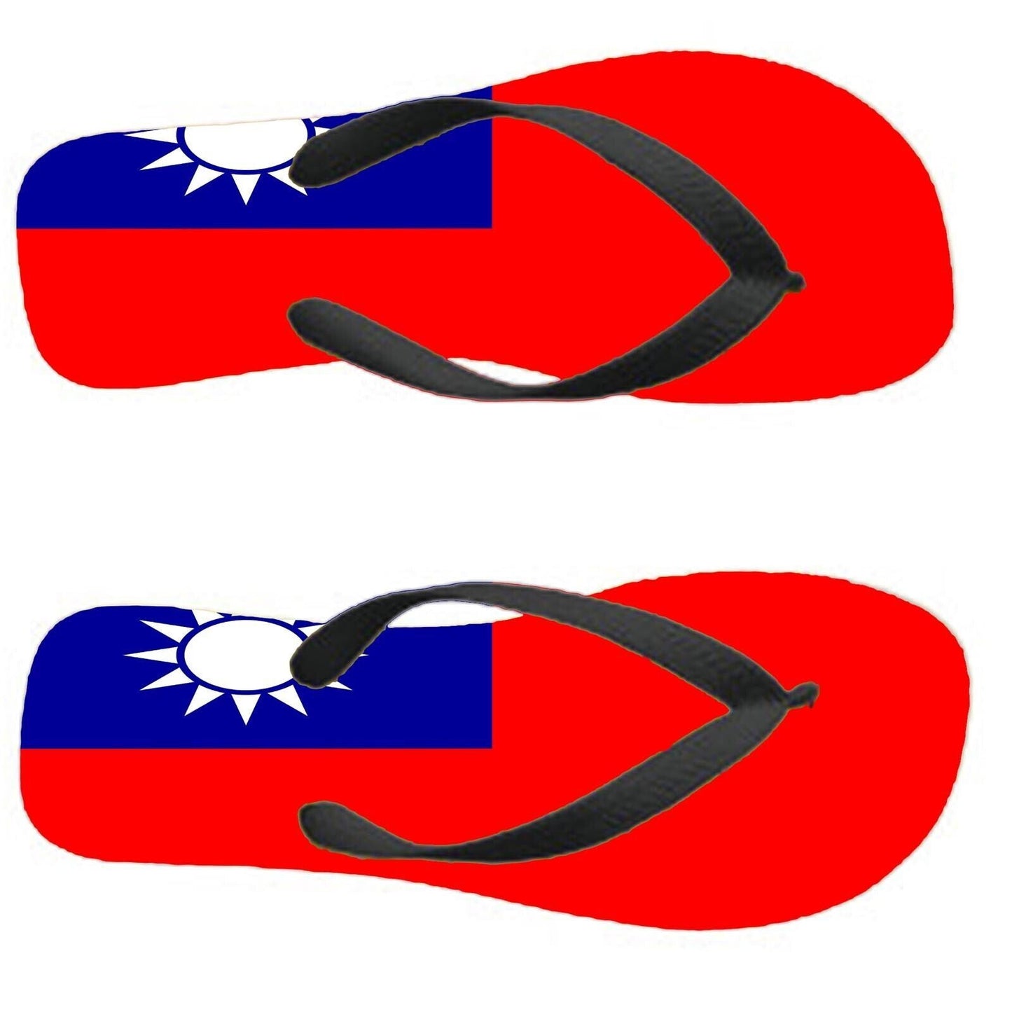 Republic of China Flip Flops Thongs Country Flag Nationality Flags Sandals