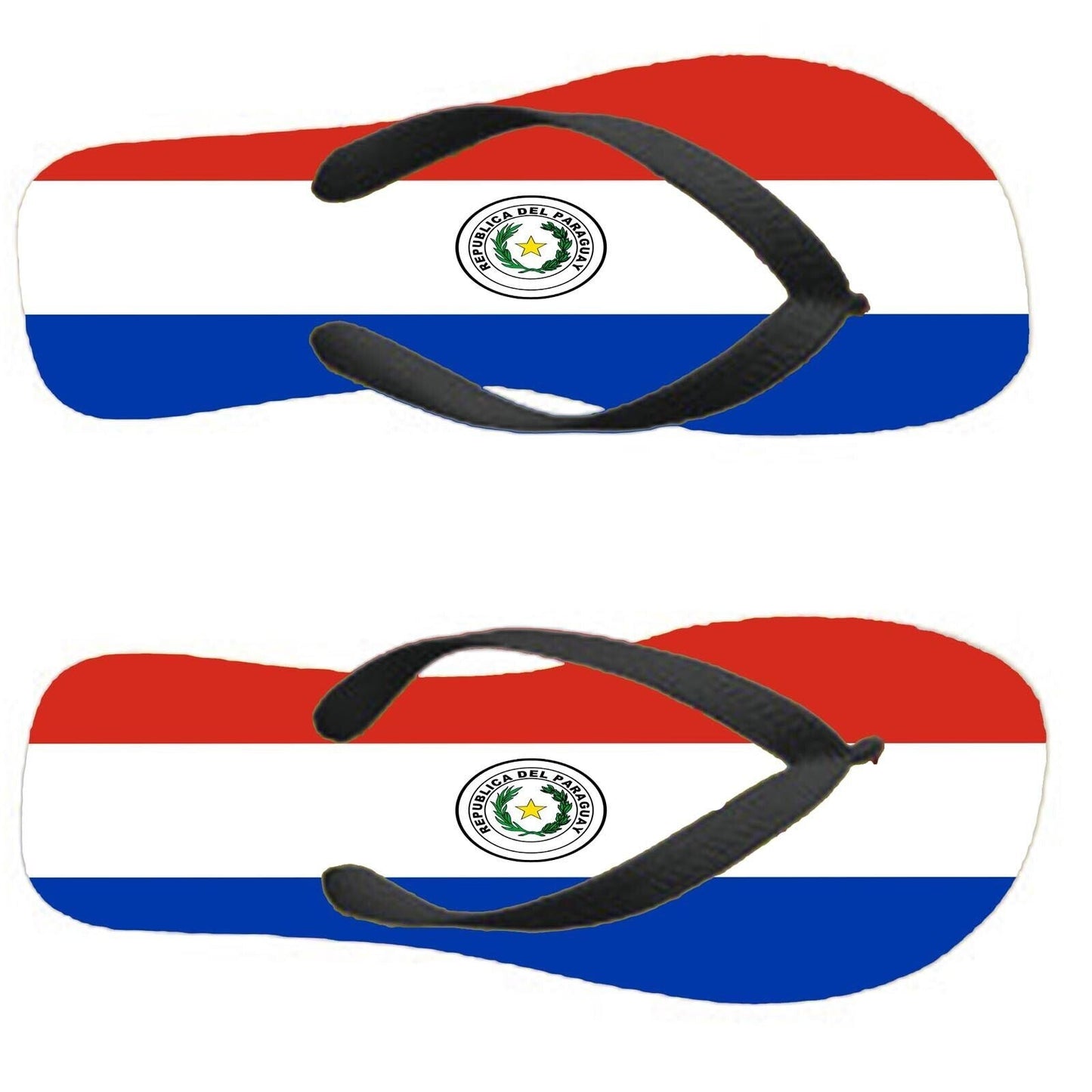 Paraguay Flip Flops Thongs Country Flag Nationality Supporter Flags Sandals