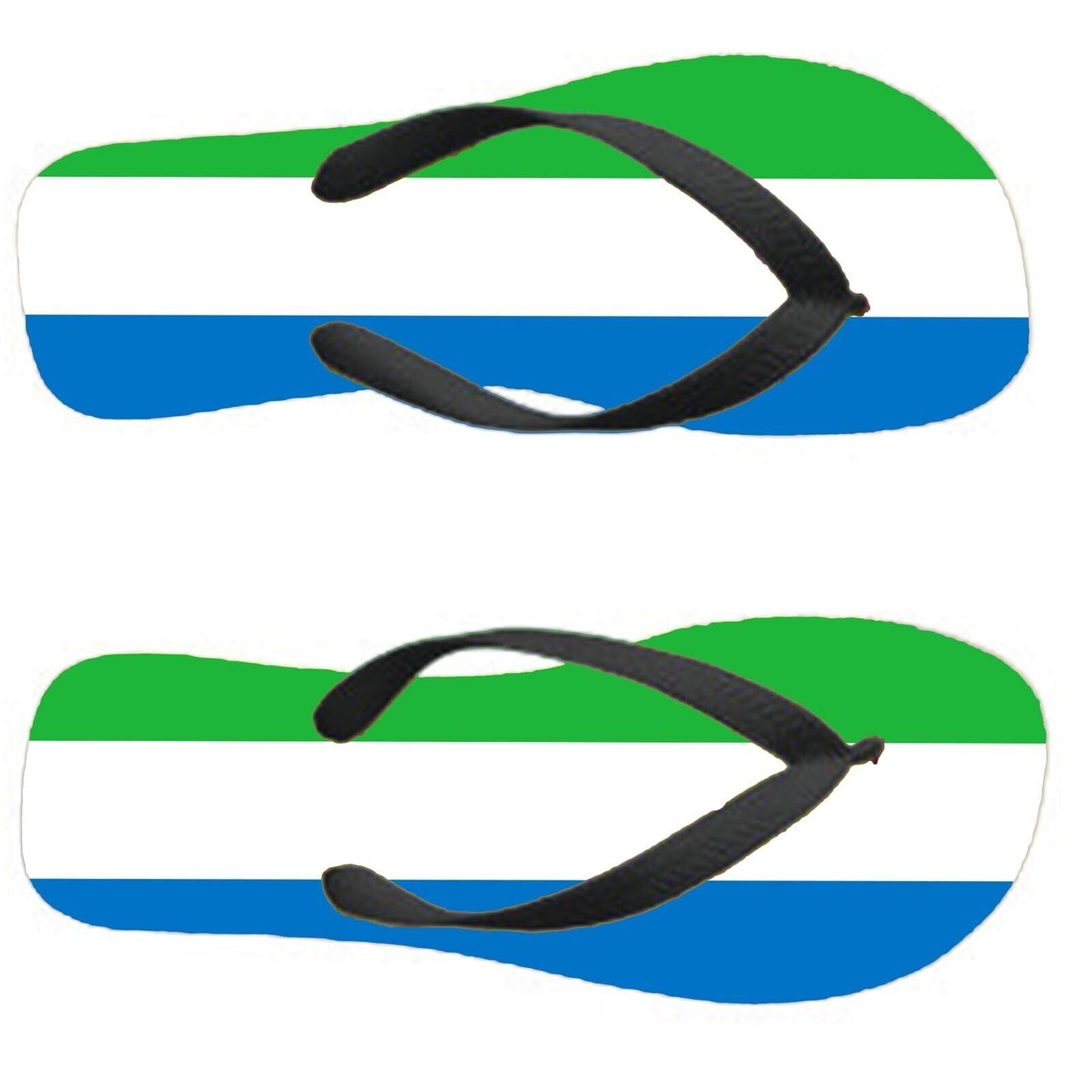 Sierra Leone Flip Flops Thongs Country Flag Nationality Supporter Flags Sandals