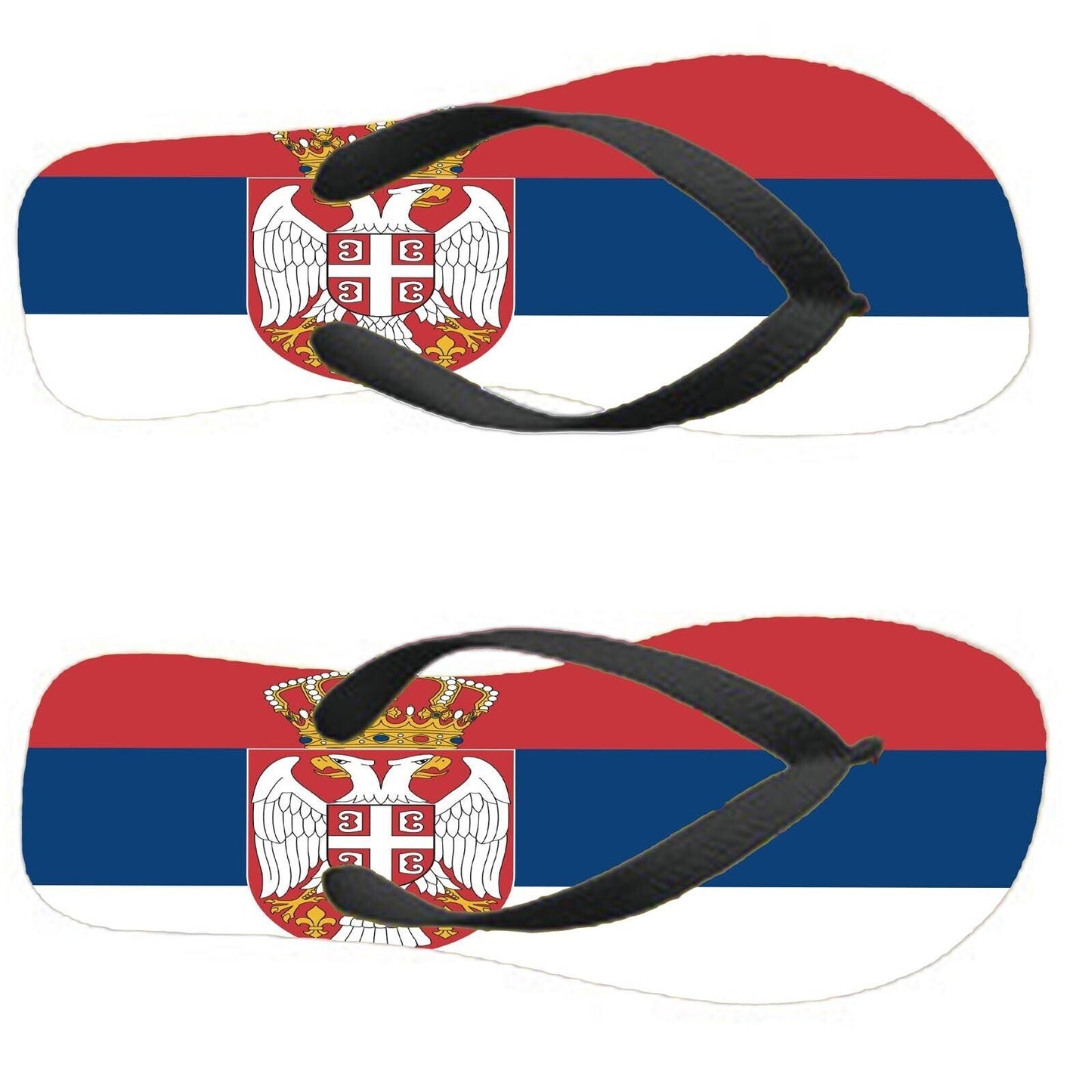 Serbia Flip Flops Thongs Country Flag Nationality Supporter Flags Sandals