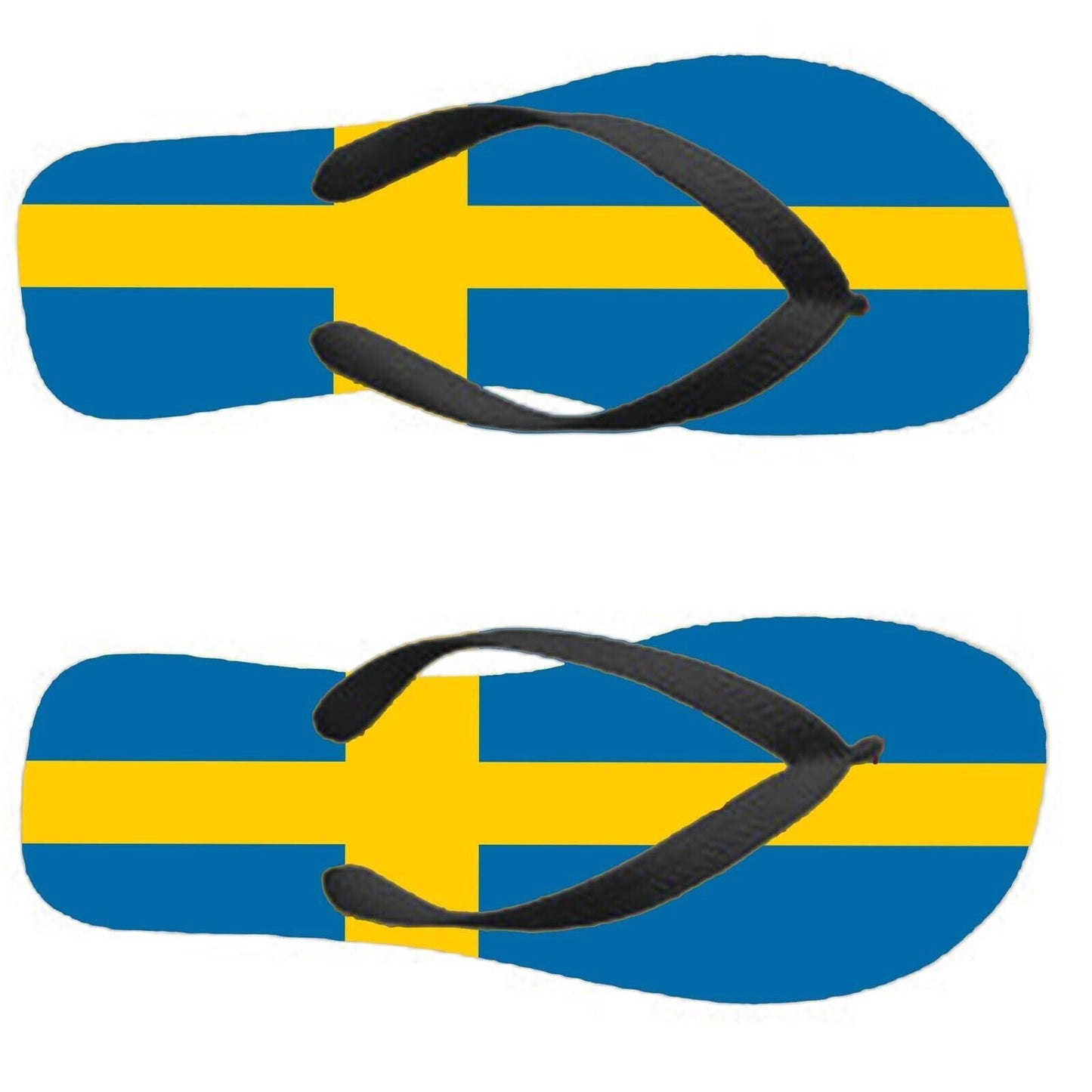 Sweden Flip Flops Thongs Country Flag Nationality Supporter Flags Sandals