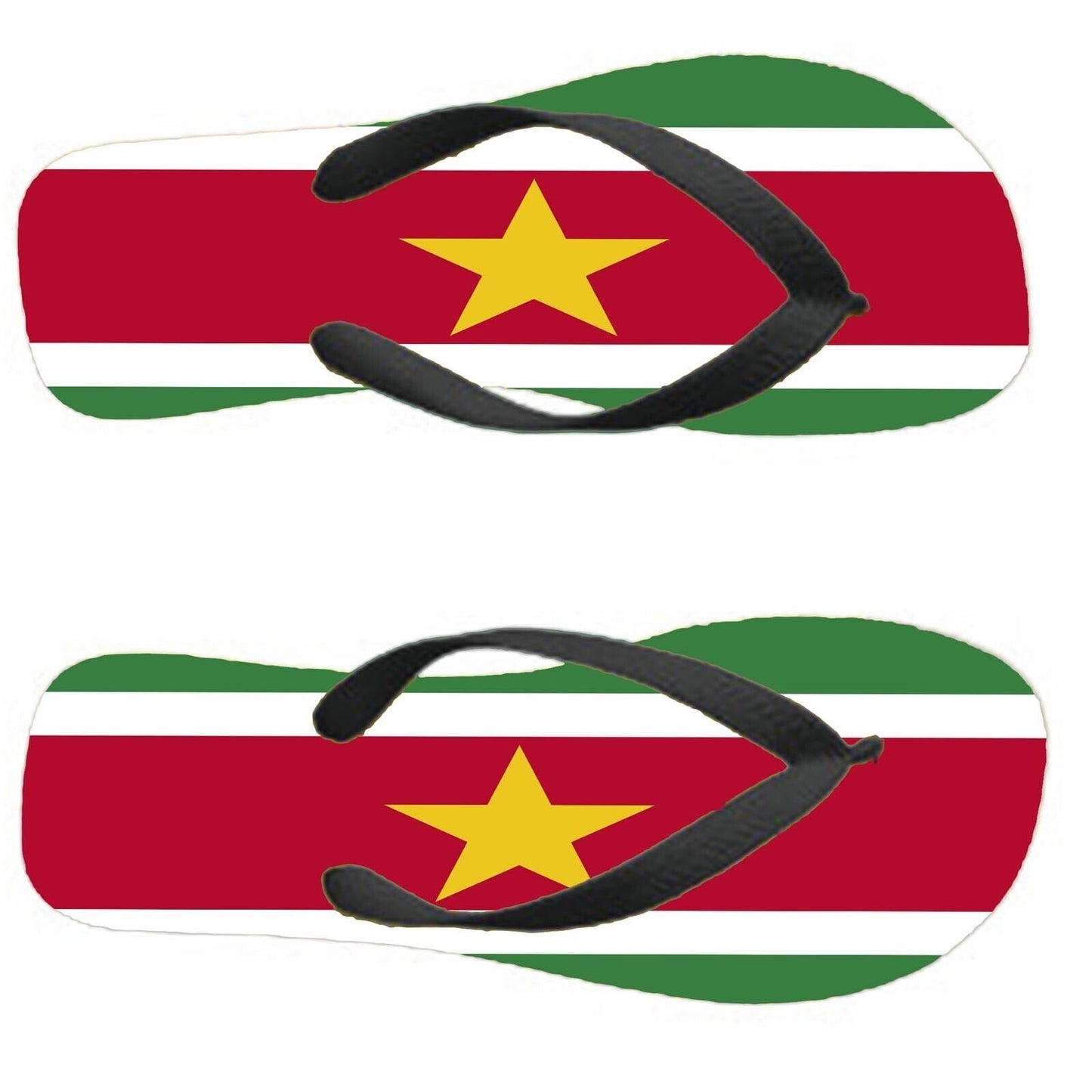 Suriname Flip Flops Thongs Country Flag Nationality Supporter Flags Sandals