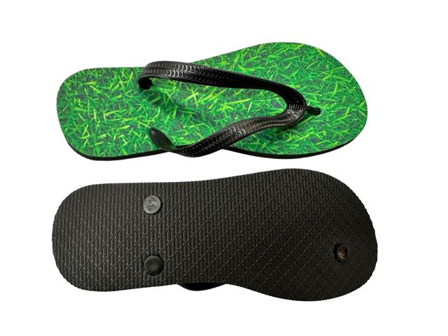 Grass Lawn Flip Flops Funny Turf Novelty Summer Shoes Footwear Thong Sandals