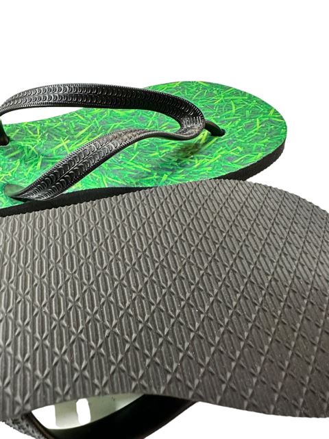Grass Lawn Flip Flops Funny Turf Novelty Summer Shoes Footwear Thong Sandals