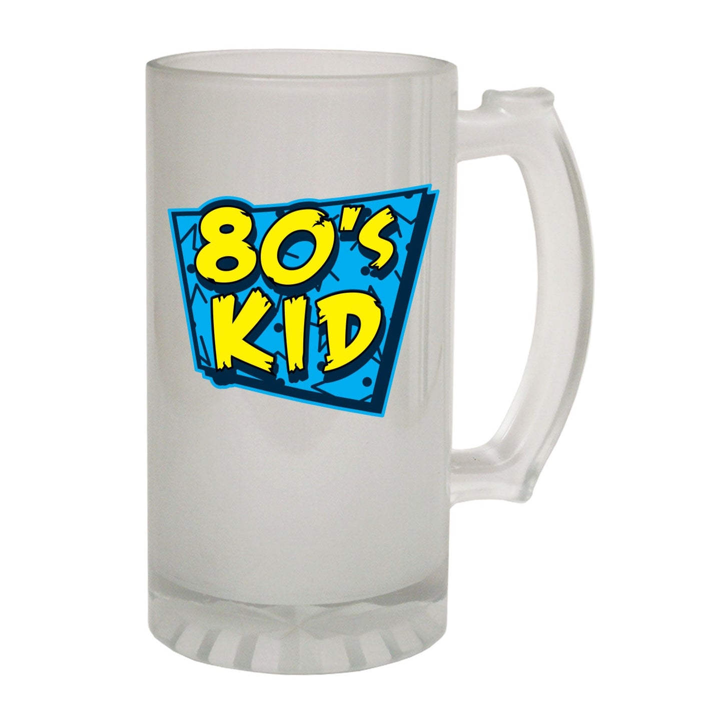 80s Kid 1980 Retro Old Skool - Novelty Funny Frosted Stein - Gift Boxed