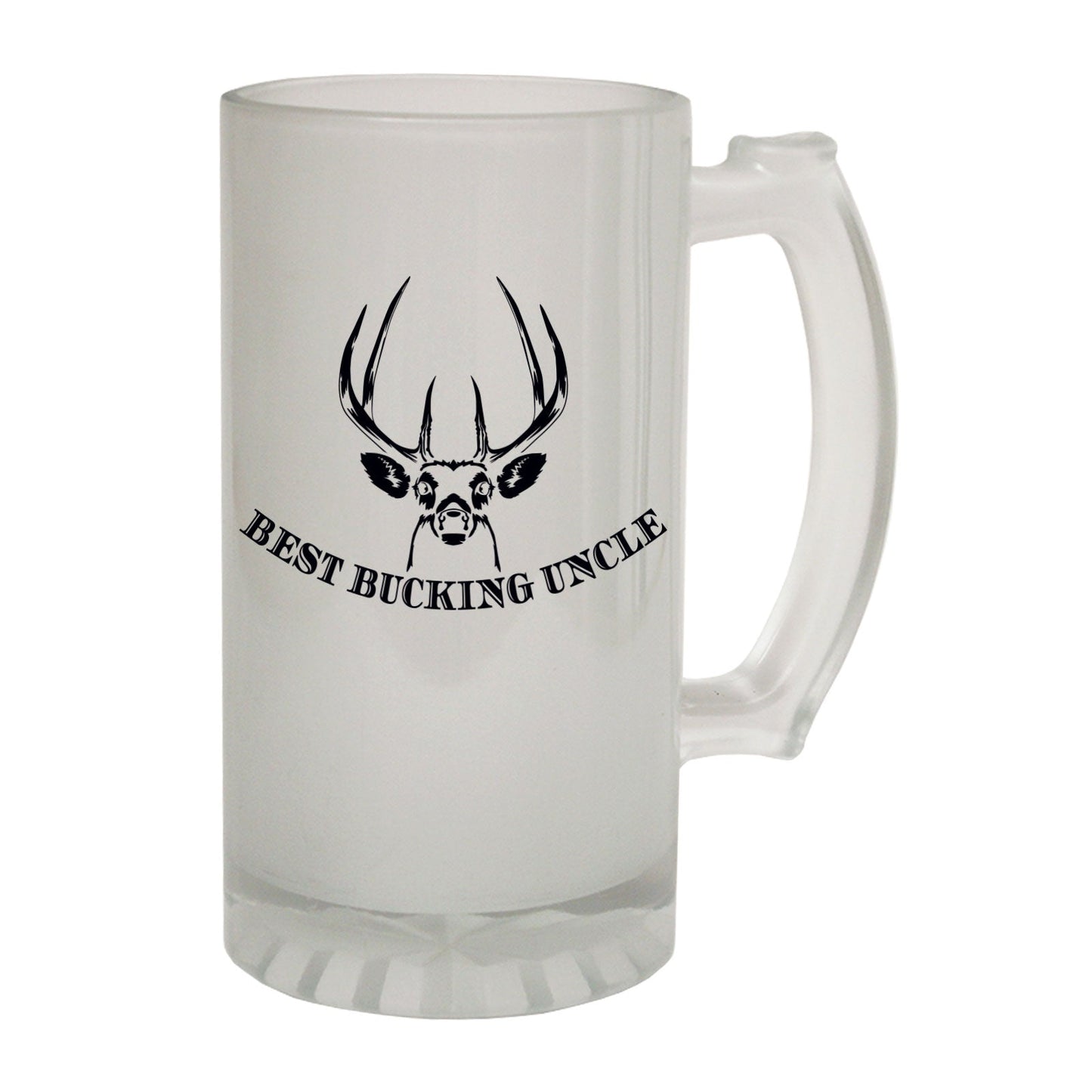 Best Bucking Uncle - Novelty Funny Frosted Stein - Gift Boxed