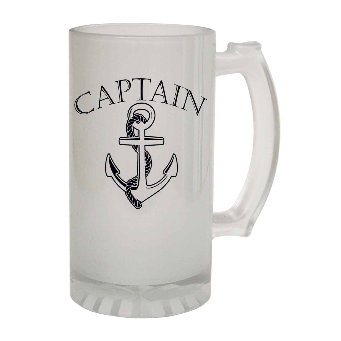 Captain Anchor Sailing - Novelty Funny Frosted Stein - Gift Boxed