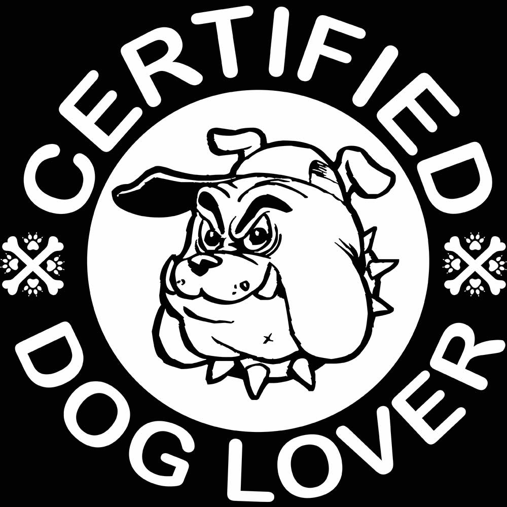 Certified Dog Lover Dogs - Mens 123t Funny T-Shirt Tshirts