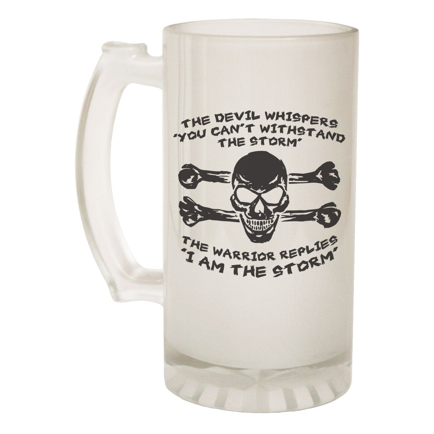 Devil Whispers Sailing Quote - Novelty Funny Frosted Stein - Gift Boxed