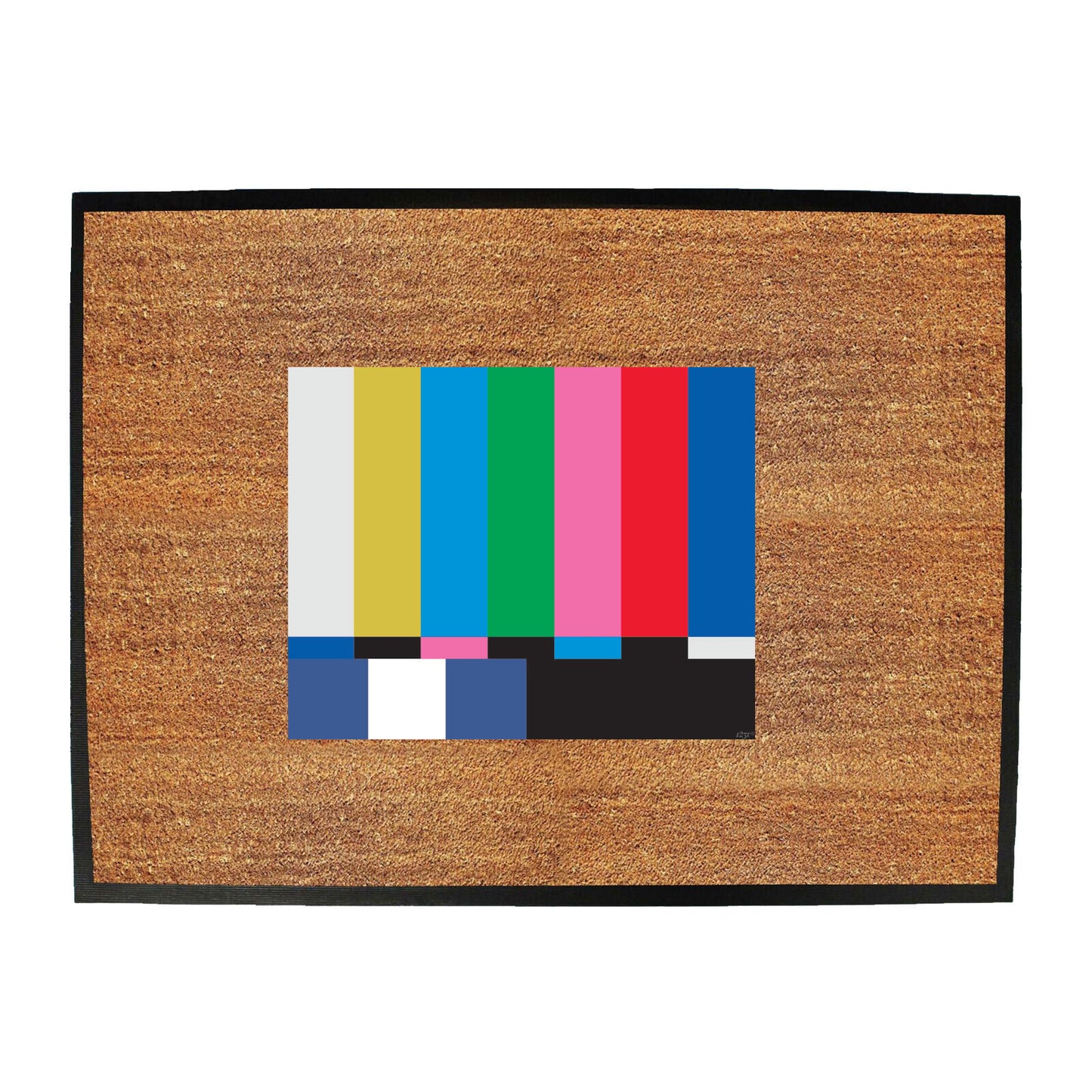 Tv Colour Test Screen - Funny Novelty Doormat