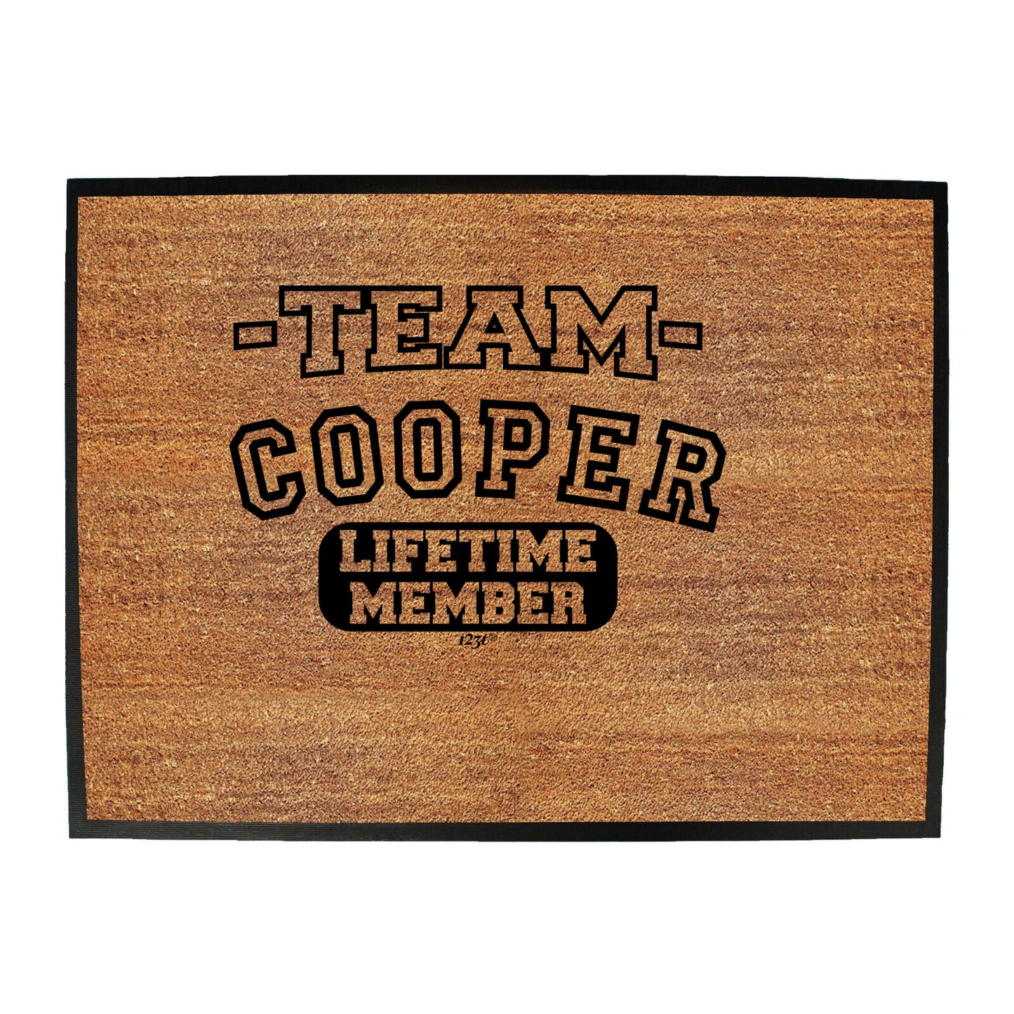 Cooper V2 Team Lifetime Member - Funny Novelty Doormat