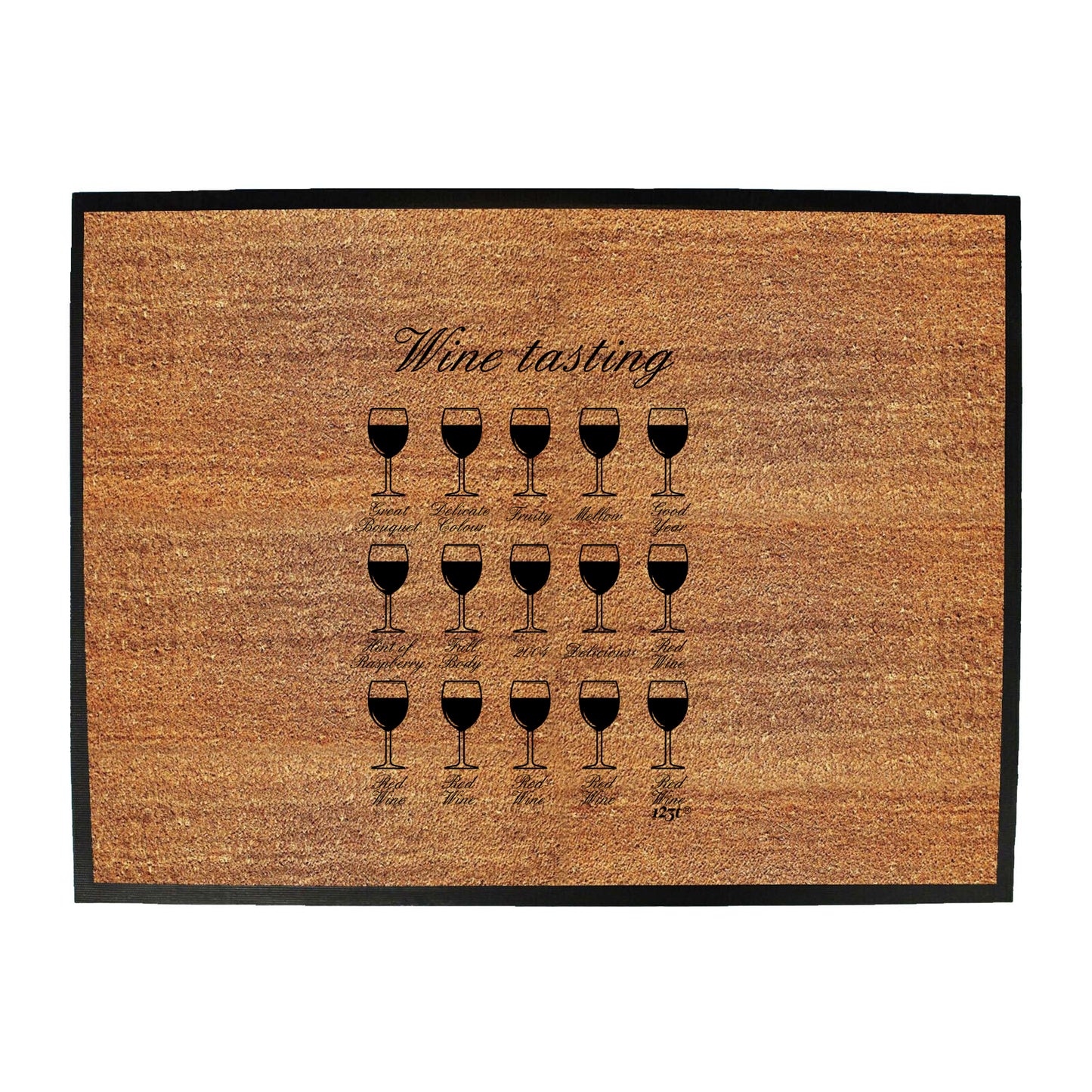 Wine Tasting - Funny Novelty Doormat