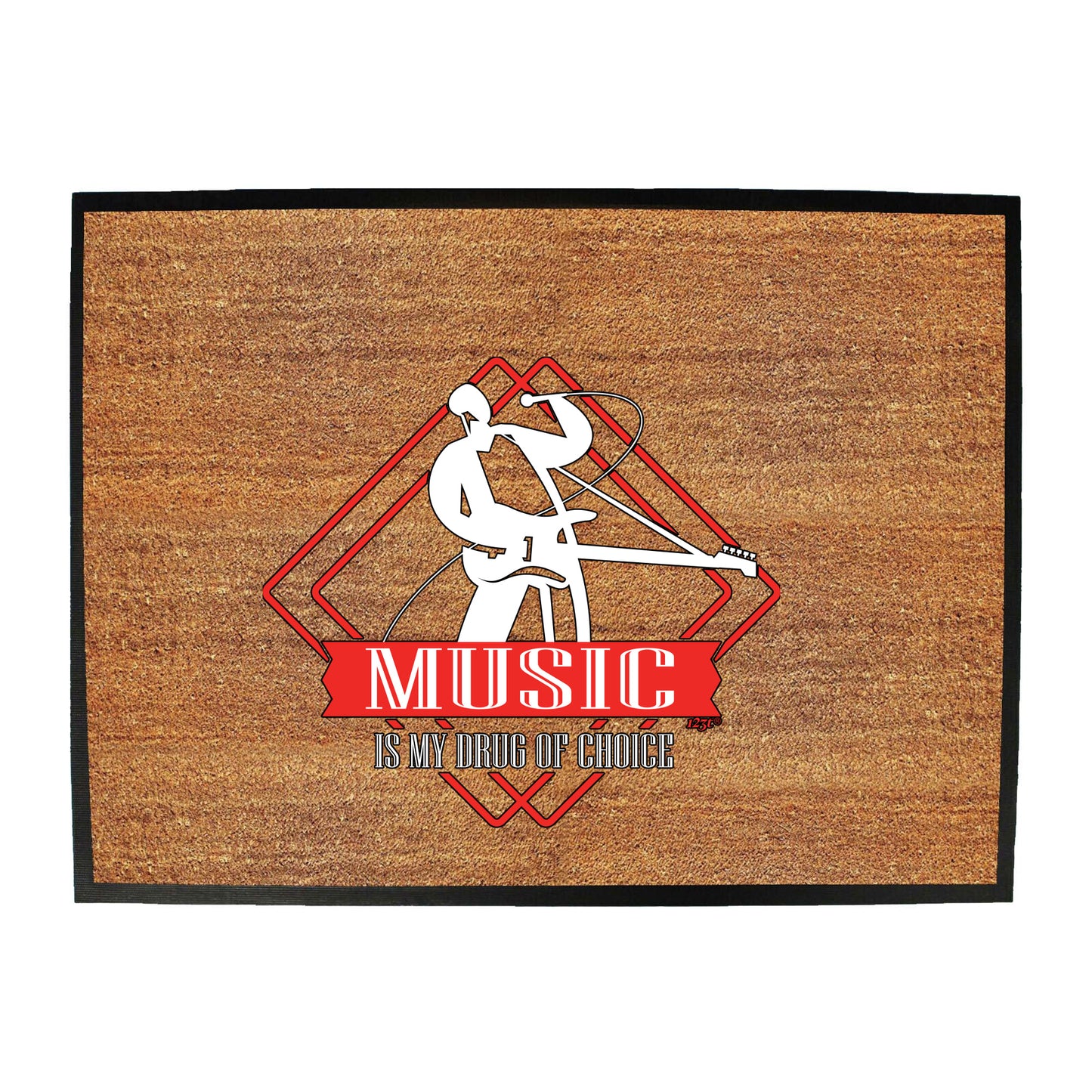 Music Is My D Of Choice Music - Funny Novelty Doormat