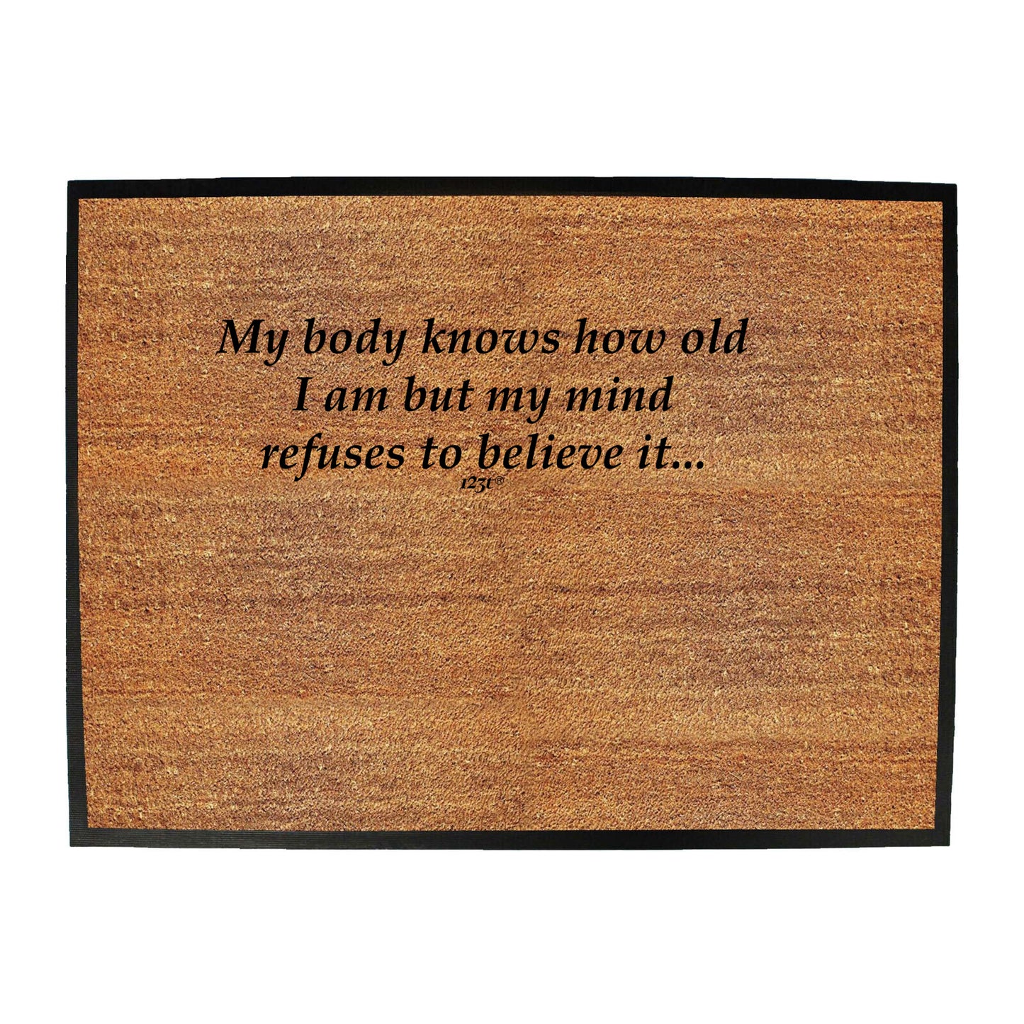 My Body Knows How Old - Funny Novelty Doormat
