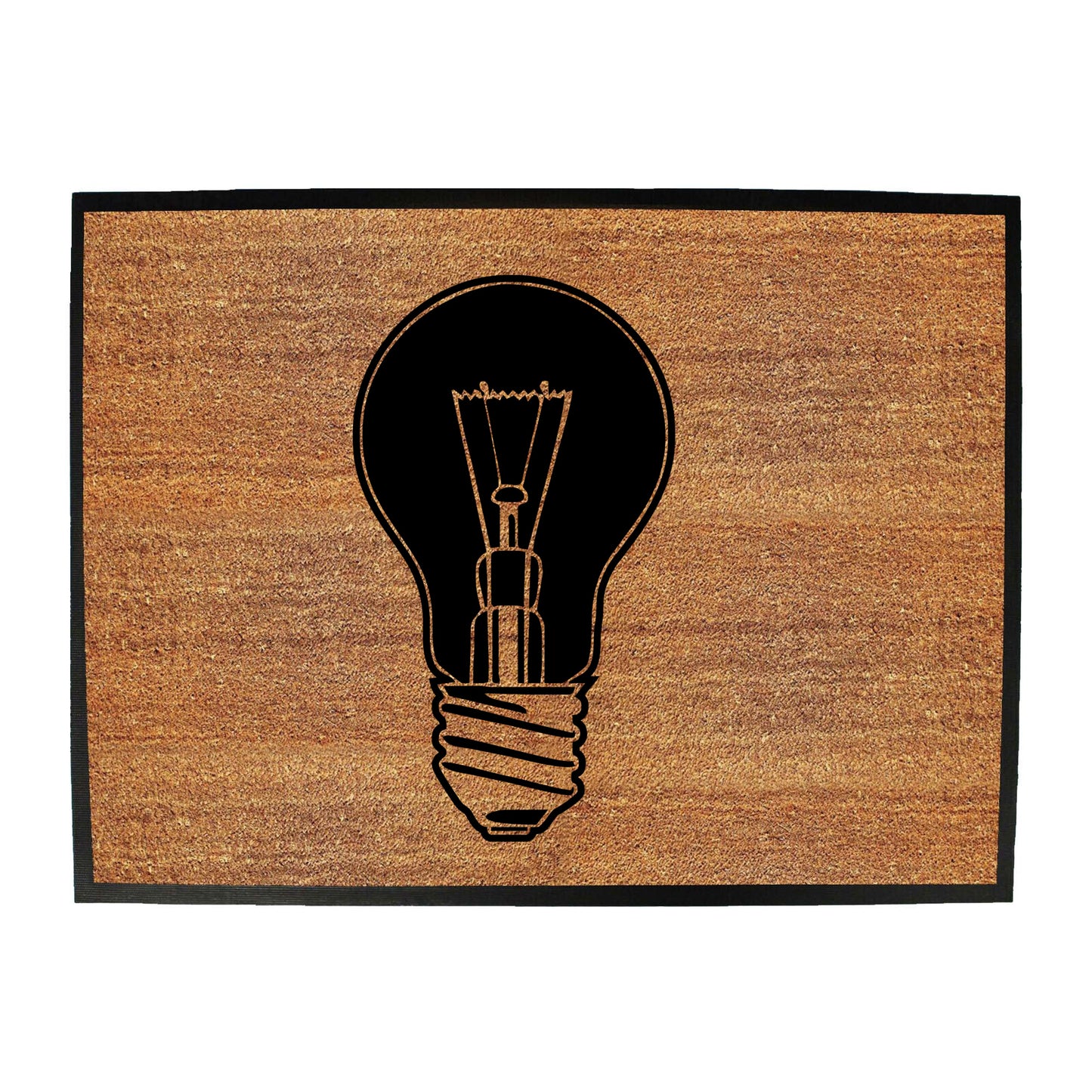 Light Bulb White - Funny Novelty Doormat