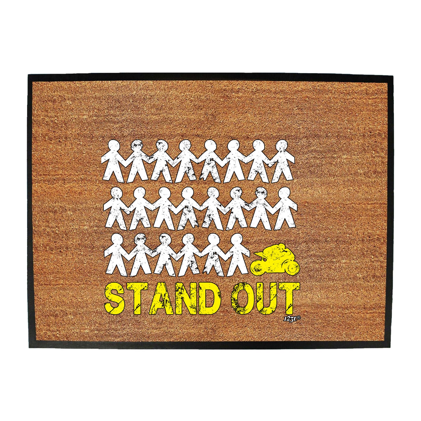 Stand Out Racing Motorbike - Funny Novelty Doormat