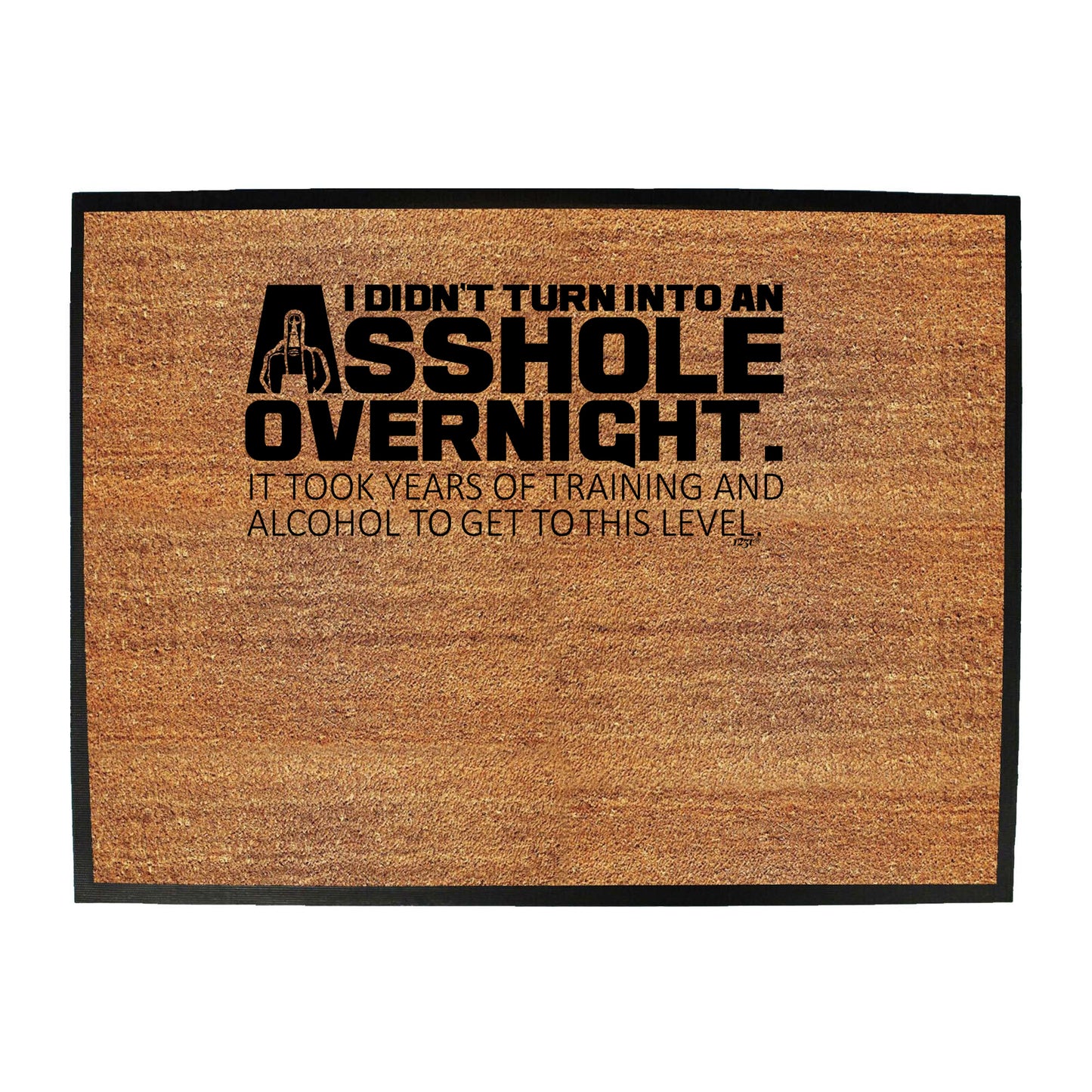 Didnt Turn Into An Ahole Overnight - Funny Novelty Doormat