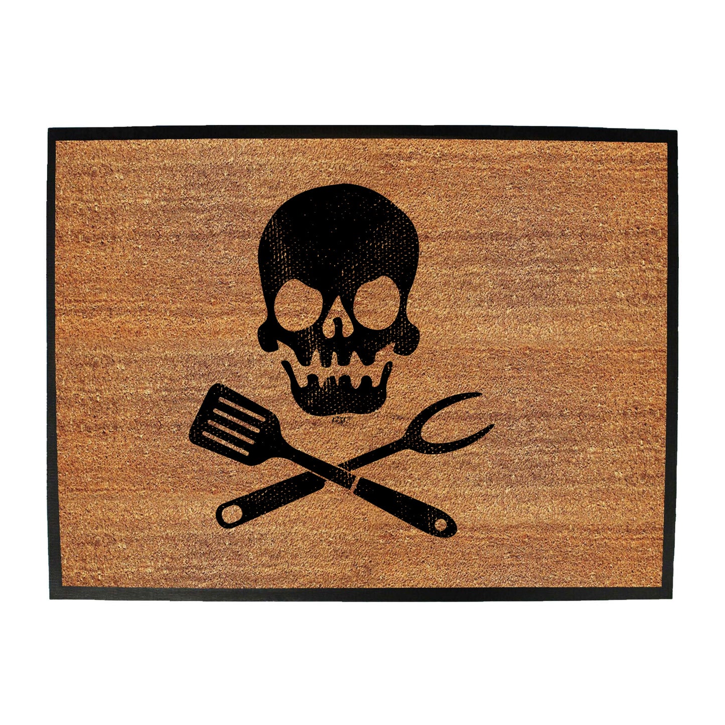 Cooking Skull Chef Kitchen - Funny Novelty Doormat