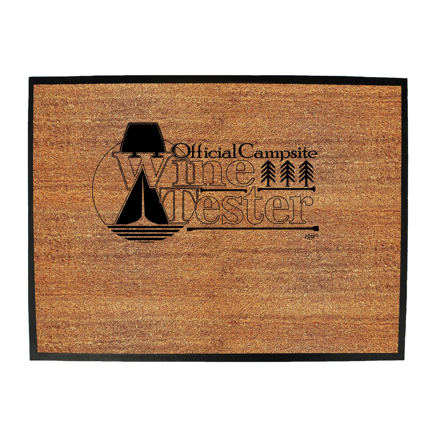 Official Campsite Wine Tester - Funny Novelty Doormat
